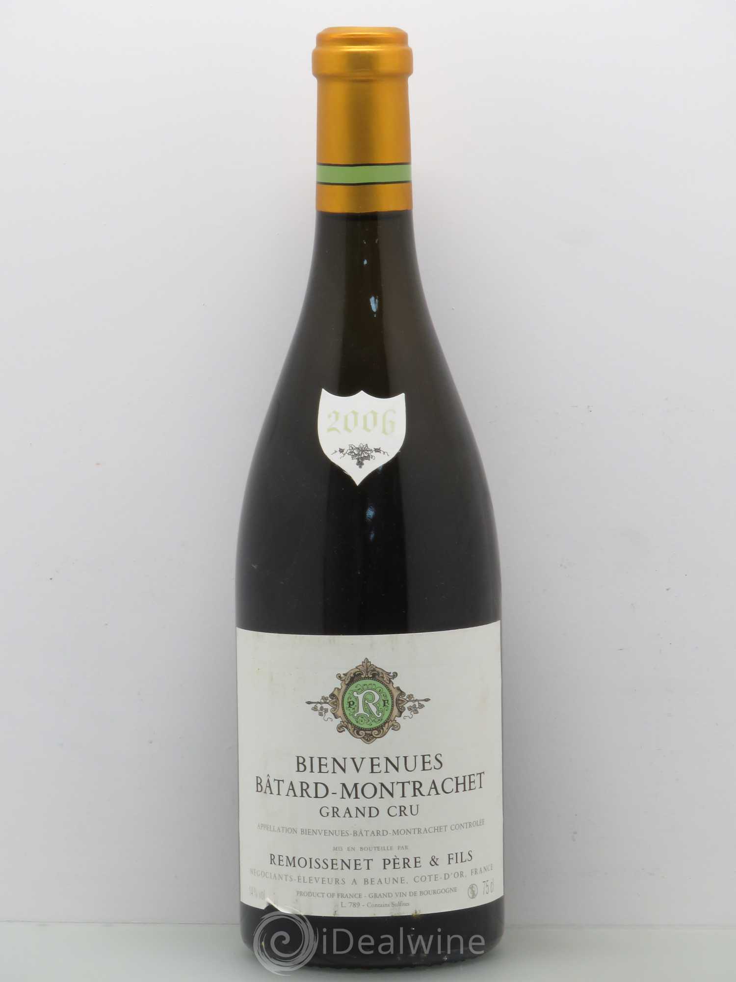 Bienvenues-Bâtard-Montrachet Grand Cru Remoissenet Père et Fils 2006 - Lot de 1 bouteille - 0