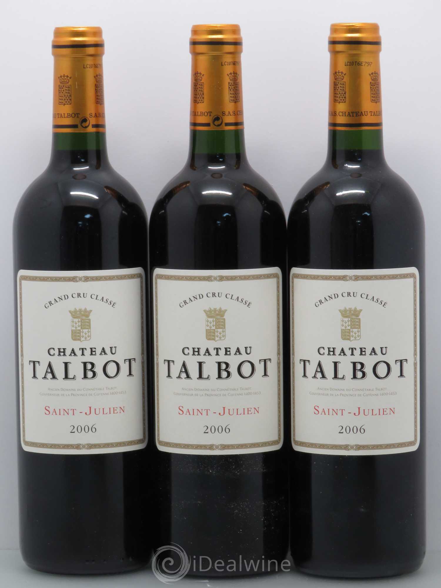 Château Talbot 4ème Grand Cru Classé 2006 - Lot de 12 bouteilles - 2