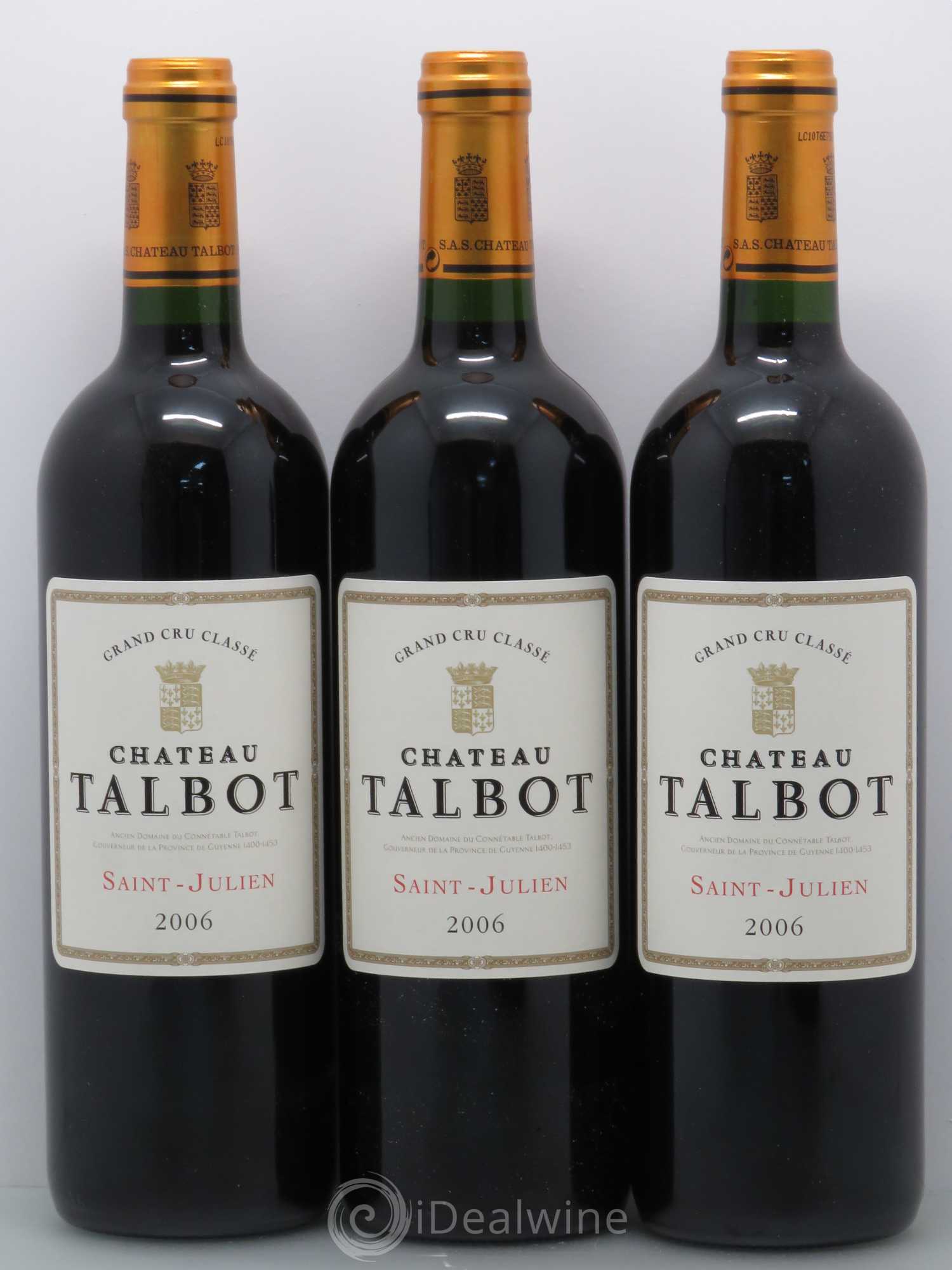 Château Talbot 4ème Grand Cru Classé 2006 - Lot de 12 bouteilles - 3