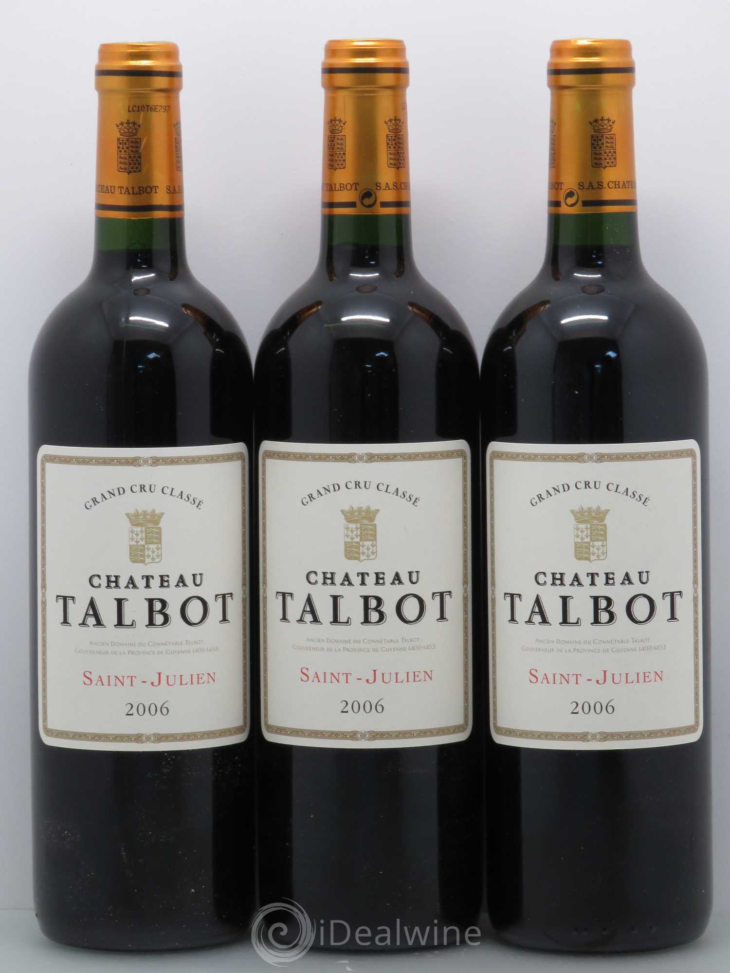 Château Talbot 4ème Grand Cru Classé 2006 - Lot de 12 bouteilles - 4