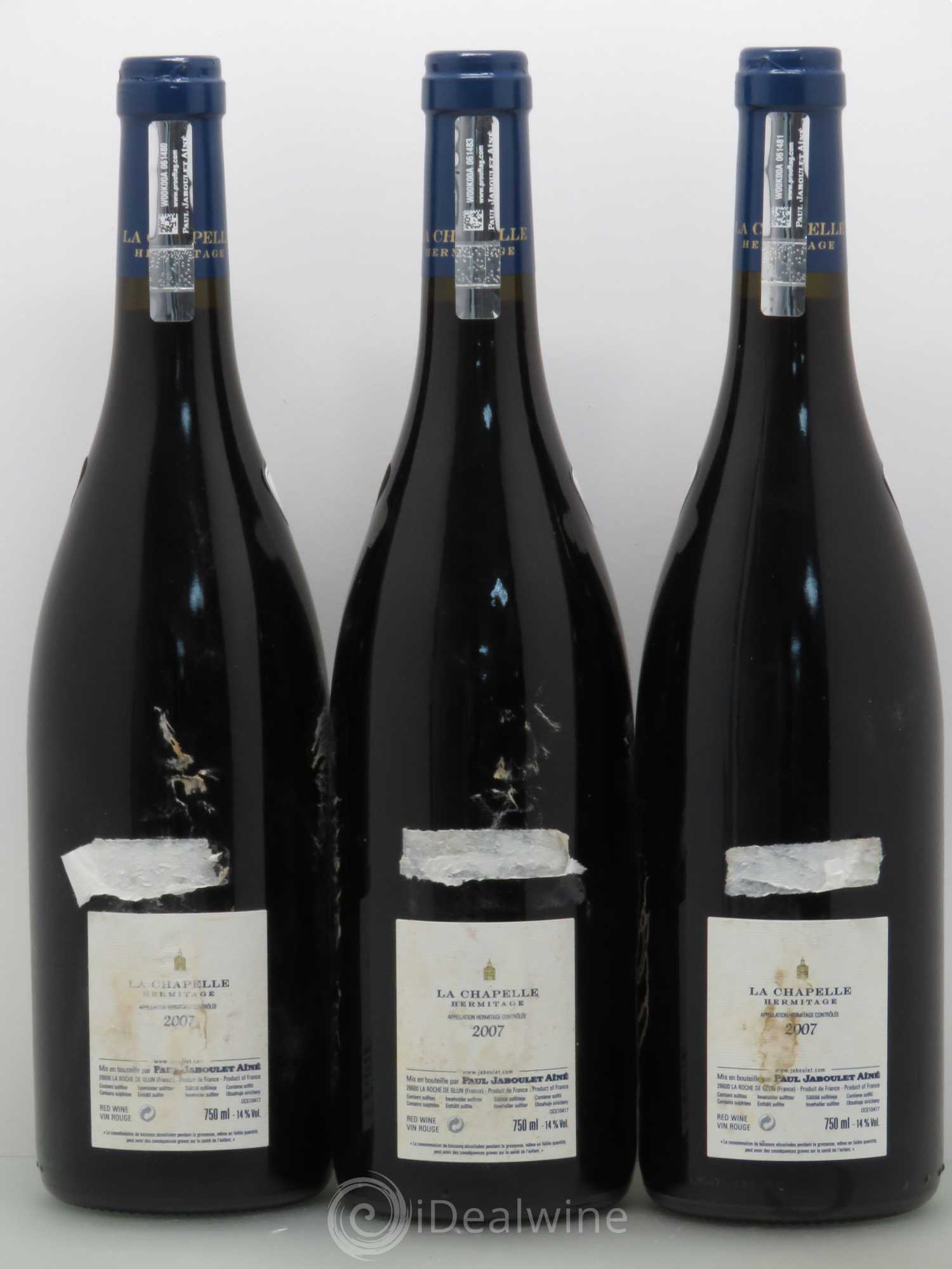 Hermitage La Chapelle Paul Jaboulet Ainé 2007 - Lot de 12 bouteilles - 2