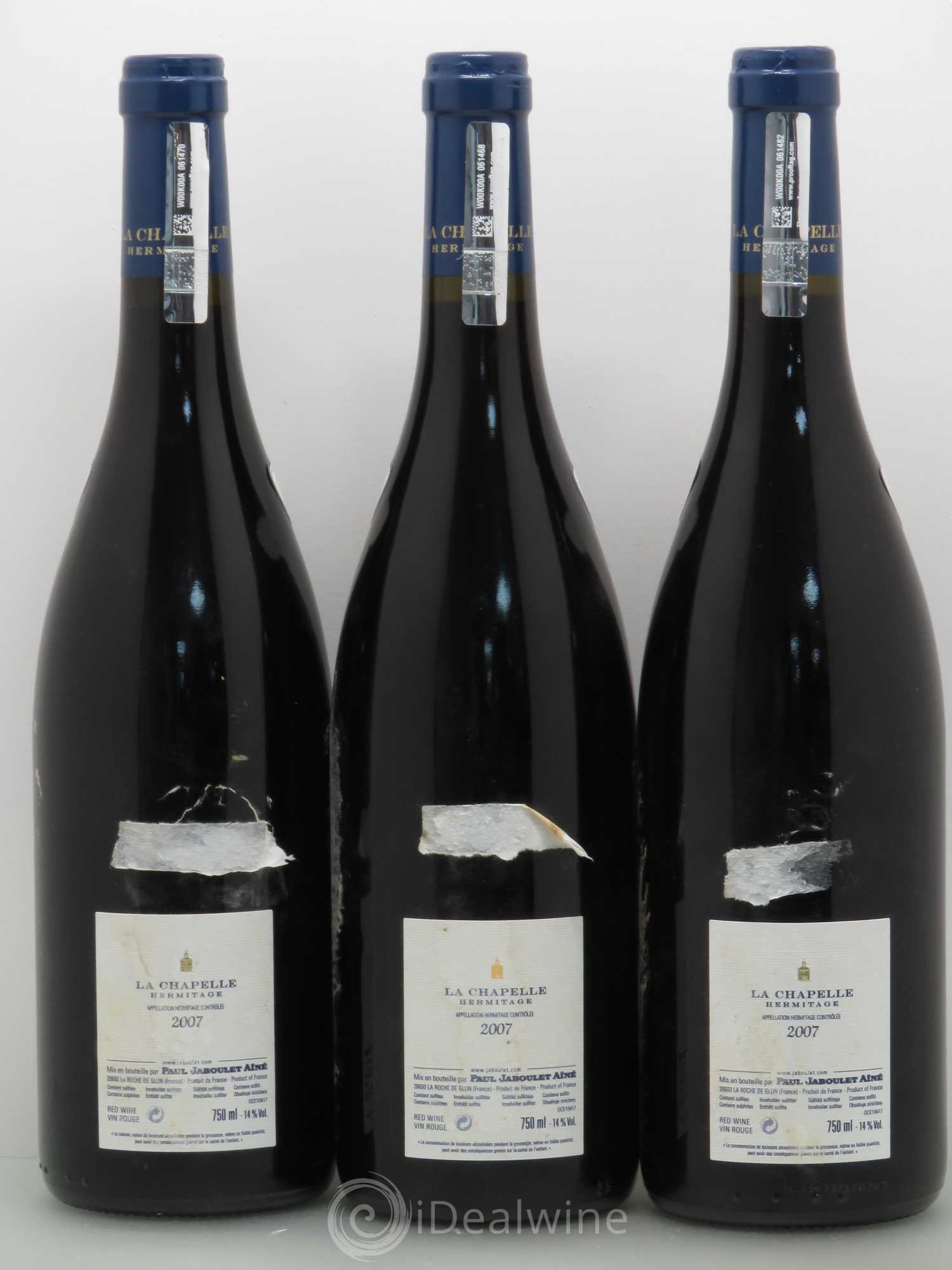 Hermitage La Chapelle Paul Jaboulet Ainé 2007 - Lot de 12 bouteilles - 4