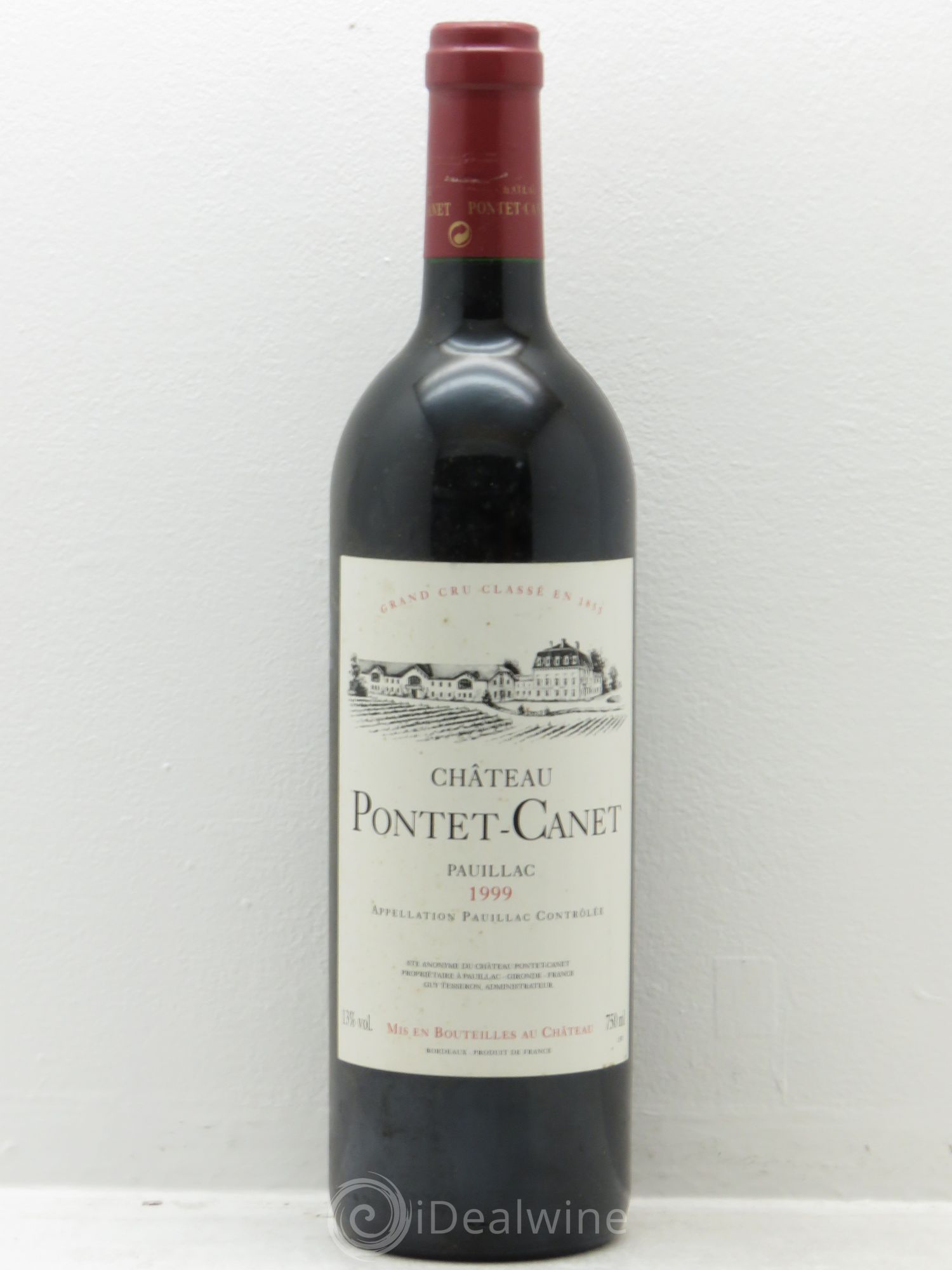 Château Pontet Canet 5ème Grand Cru Classé 1999 - Lot de 1 bouteille - 0