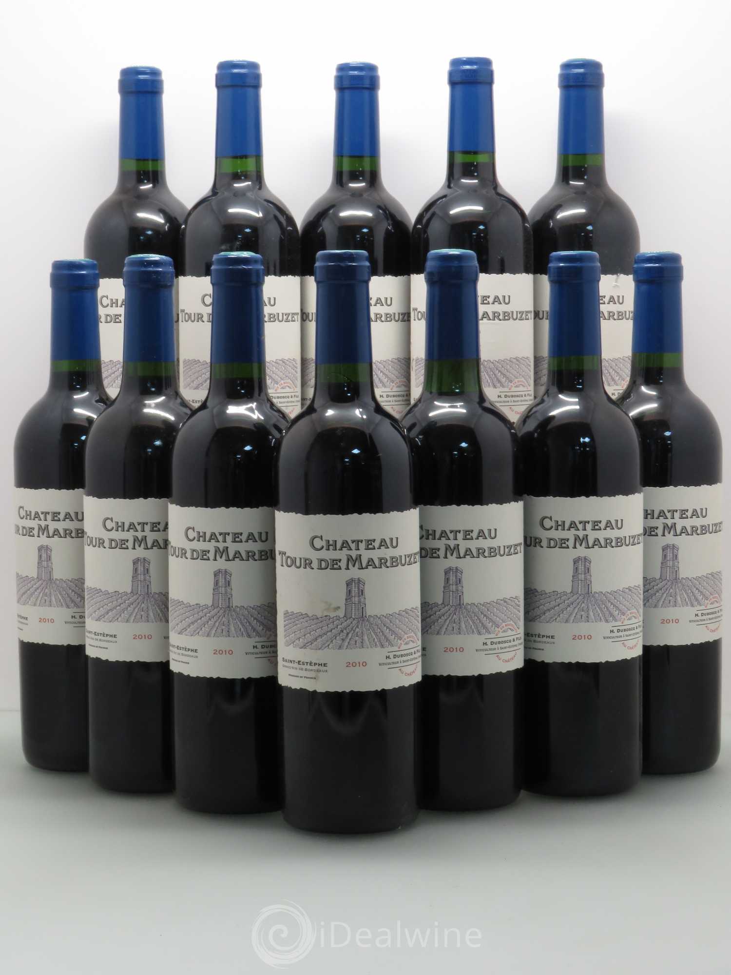 Saint-Estèphe Chateau Tour de Marbuzet 2010 - Posten von 12 Flaschen - 0