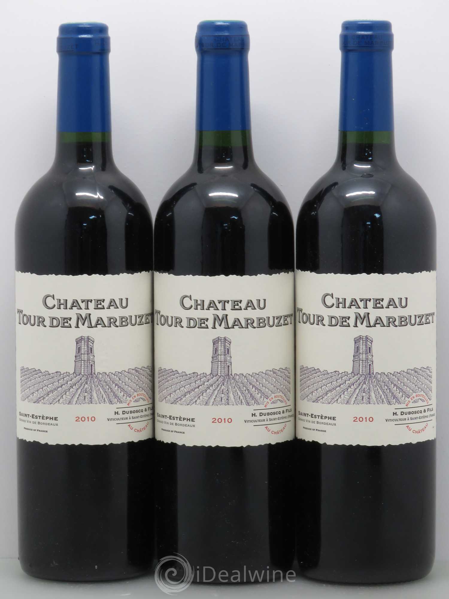 Château Saint-Estèphe Chateau Tour de Marbuzet 2010 - Posten von 12 Flaschen - 1