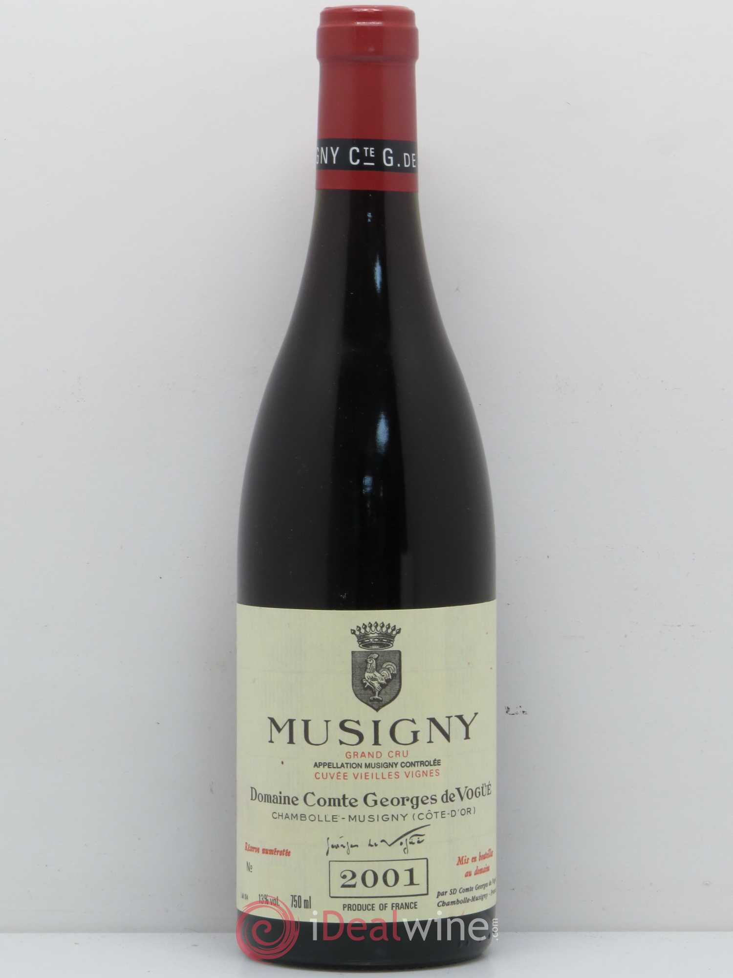 Musigny Grand Cru Vieilles vignes Comte Georges de Vogué 2001 - Posten von 1 Flasche - 0