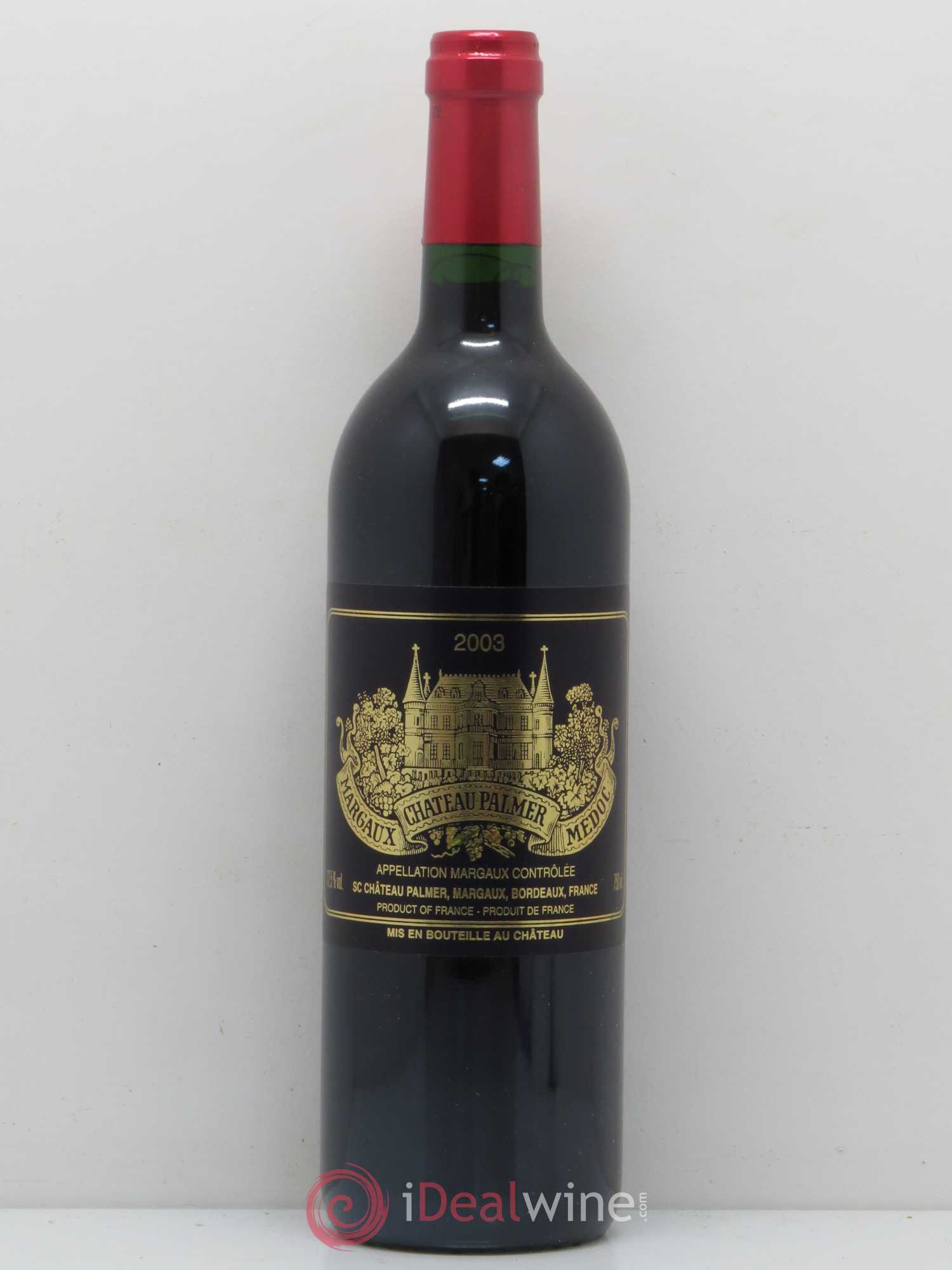 Château Palmer 3ème Grand Cru Classé 2003 - Lot de 1 bouteille - 0