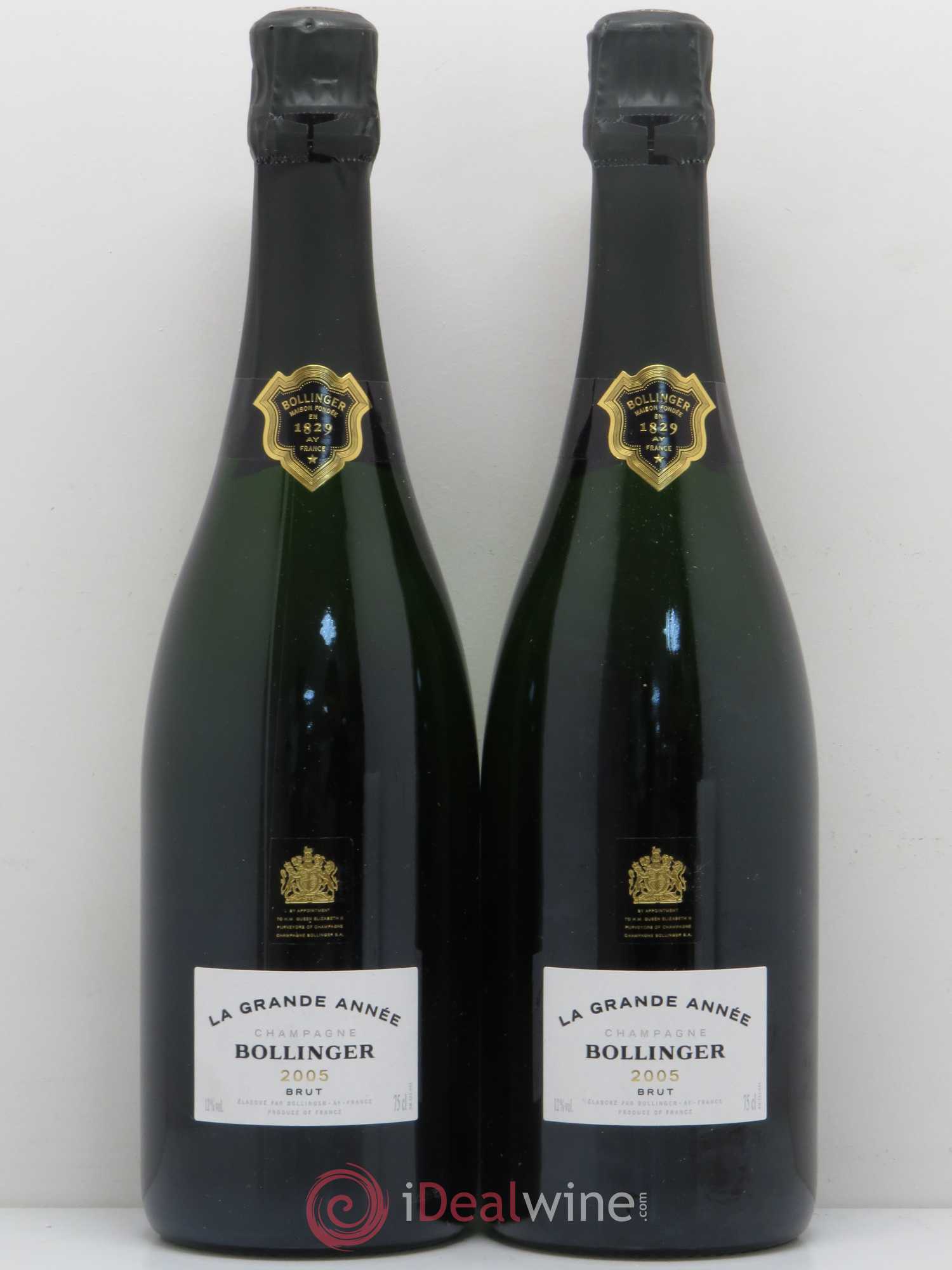 La Grande Année Brut Bollinger 2005 - Lot de 2 bouteilles - 0