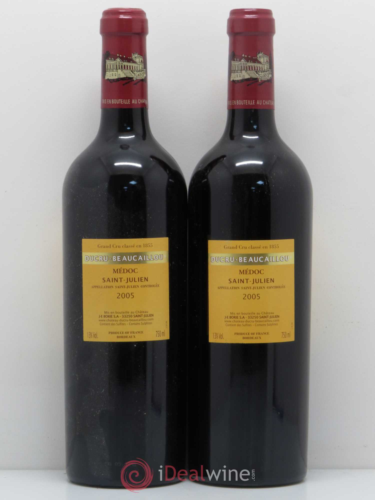 Château Ducru Beaucaillou 2ème Grand Cru Classé 2005 - Lot de 2 bouteilles - 1
