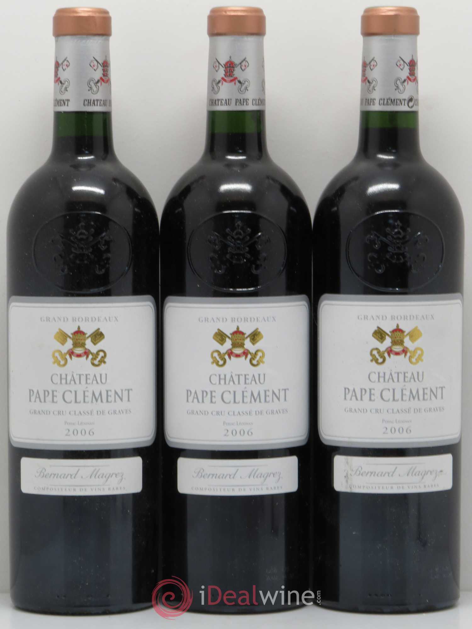 Château Pape Clément Cru Classé de Graves 2006 - Lot de 3 bouteilles - 0