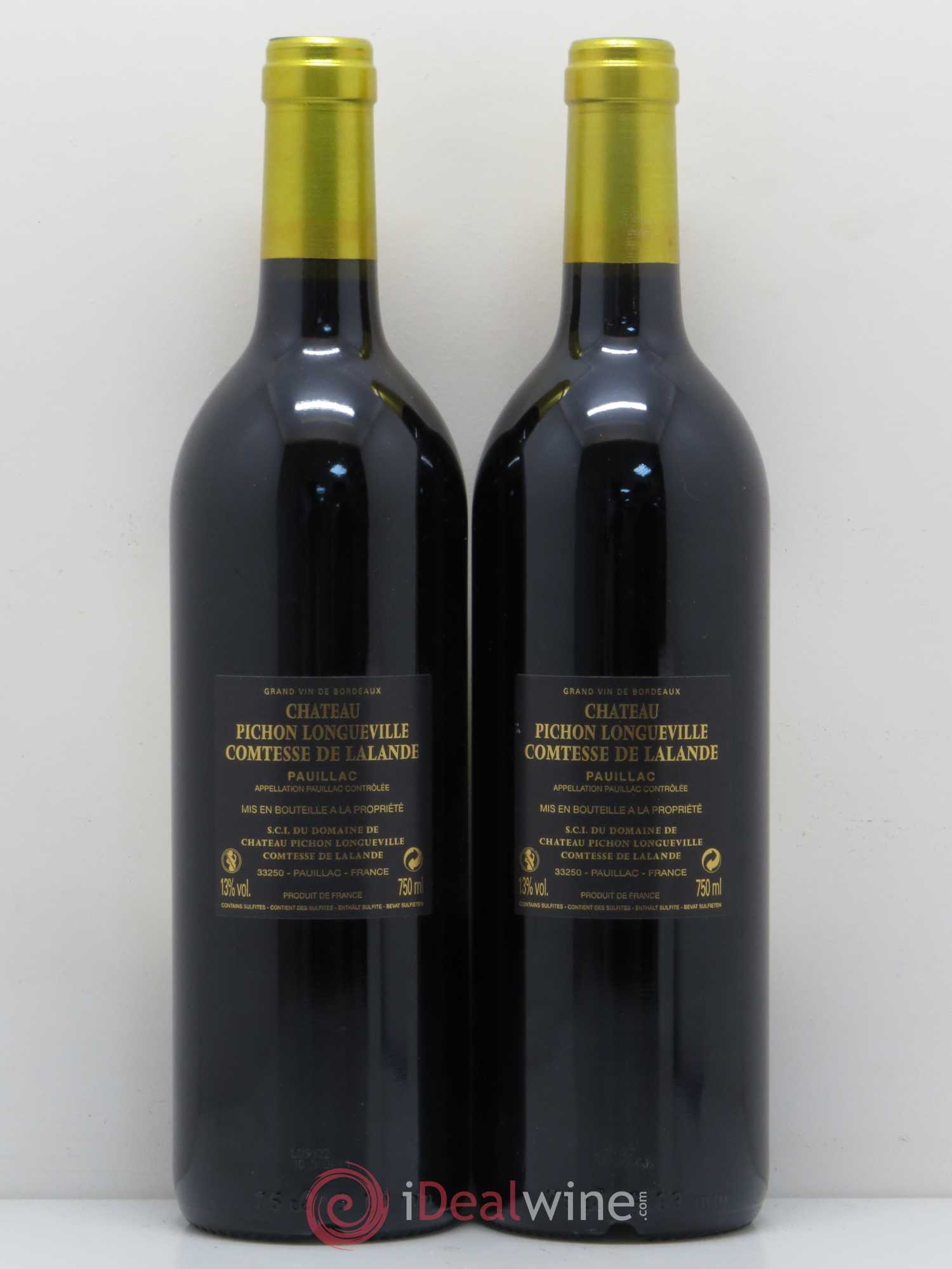 Château Pichon Longueville Comtesse de Lalande 2ème Grand Cru Classé 2009 - Lot de 2 bouteilles - 1