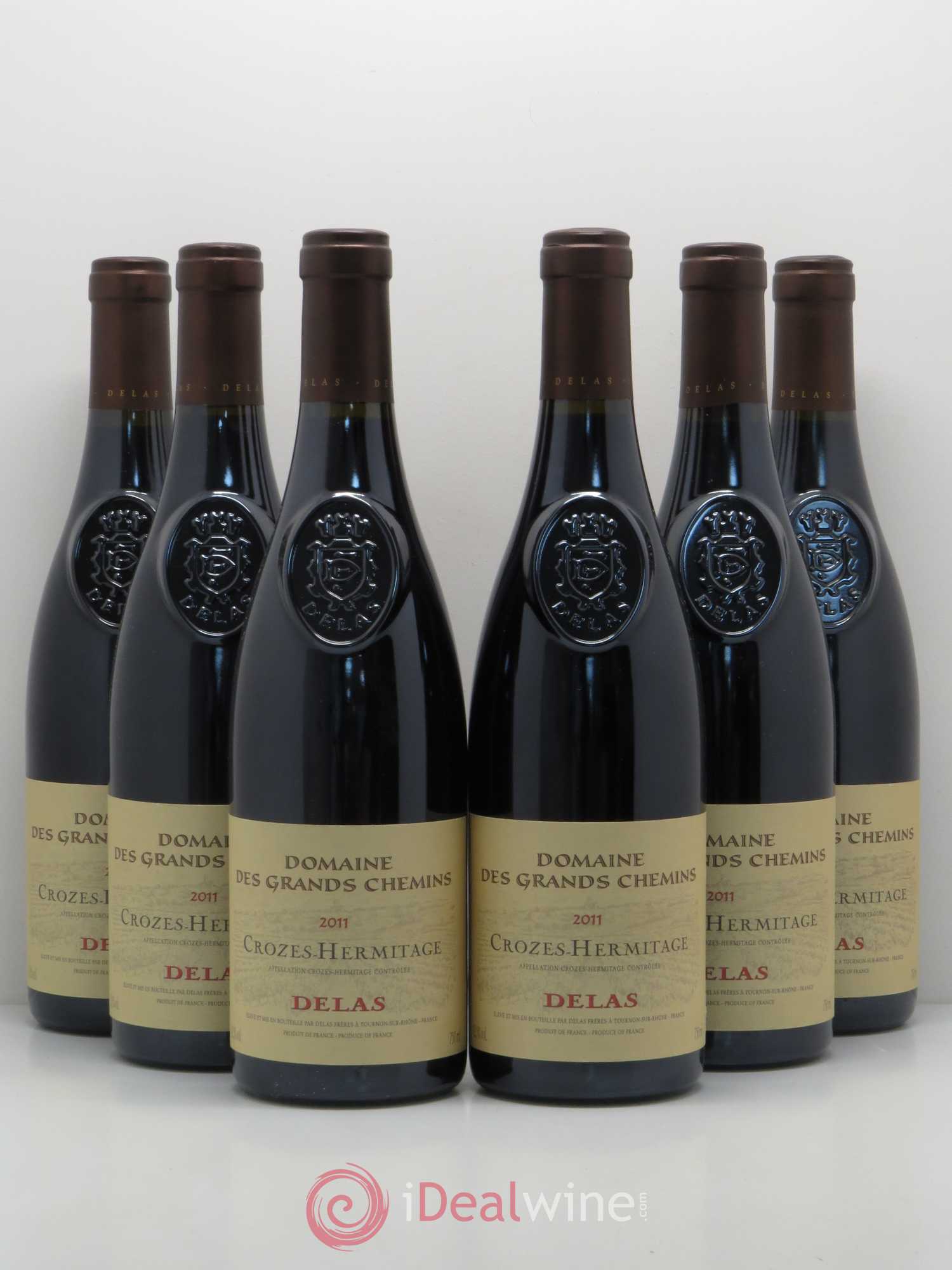 Crozes-Hermitage Domaine des Grands Chemins Delas Frères 2011 - Lot de 6 bouteilles - 0