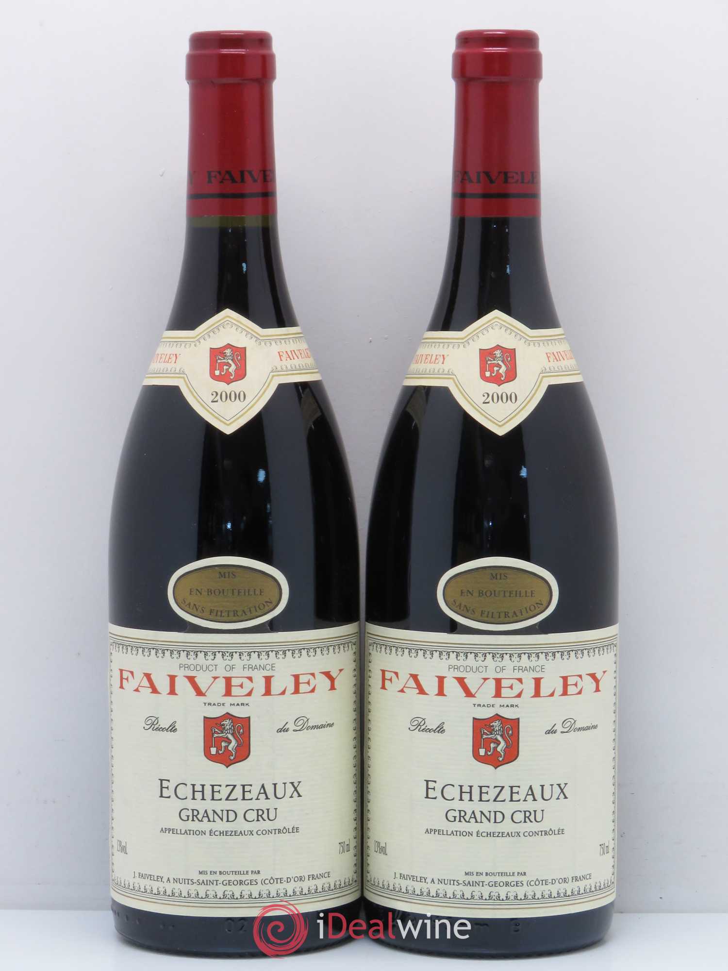 Echezeaux Grand Cru Faiveley 2000 - Lot de 2 bouteilles - 0