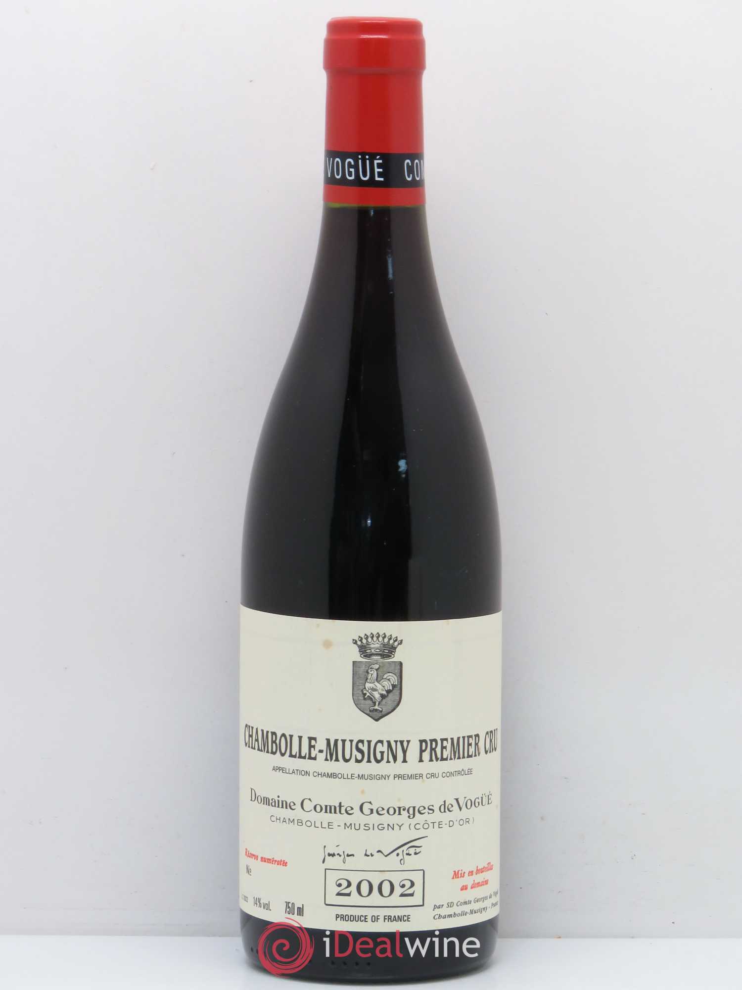 Chambolle-Musigny 1er Cru Comte Georges de Vogüé 2002 - Lot de 1 bouteille - 0