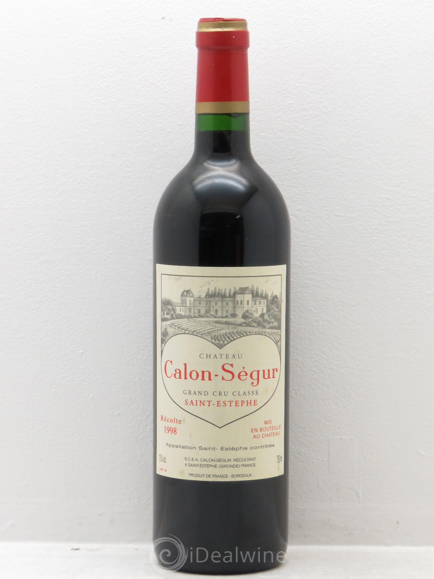 Château Calon Ségur 3ème Grand Cru Classé 1998 - Lot de 1 bouteille - 0