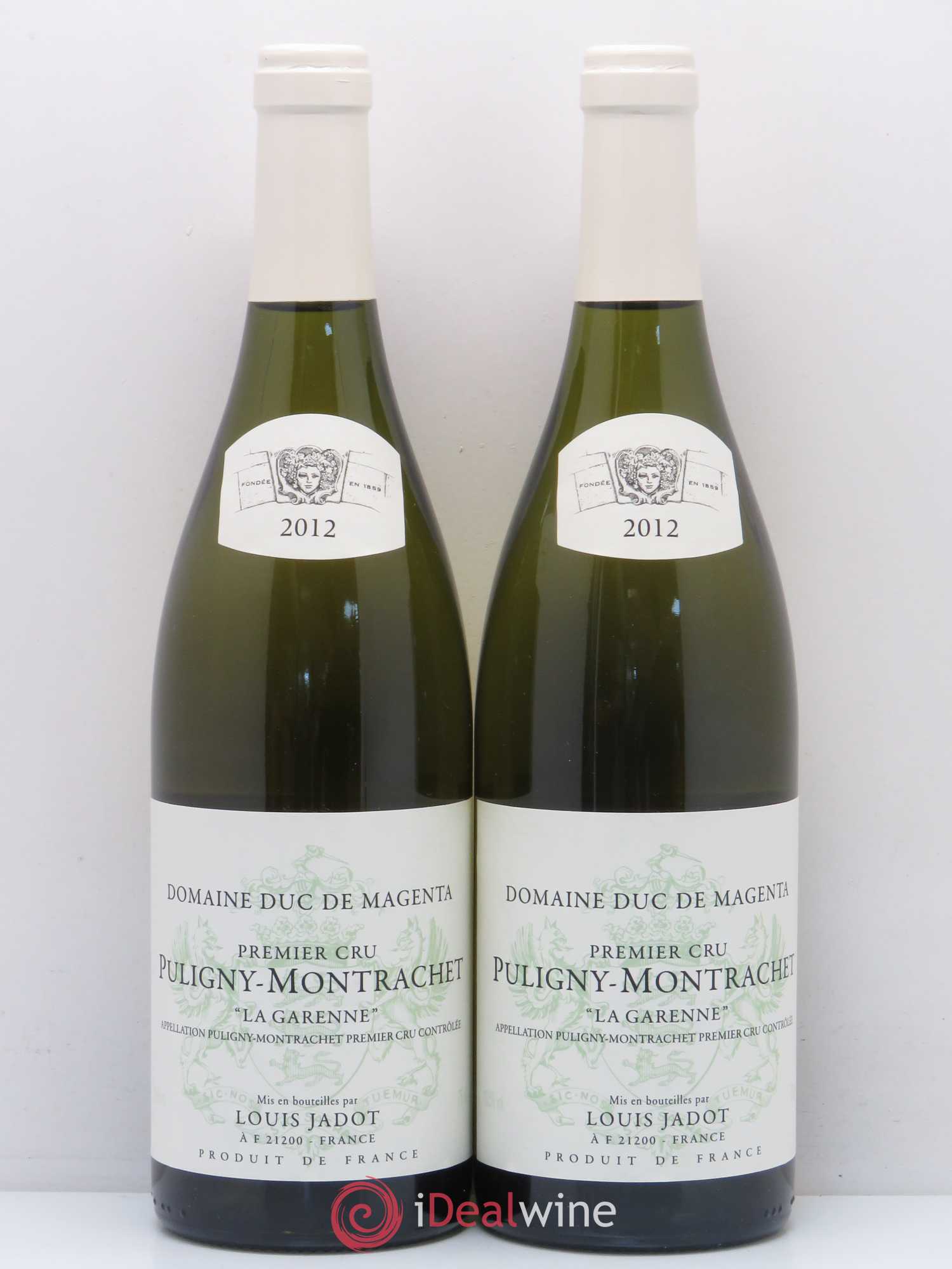 Puligny-Montrachet 1er Cru La Garenne Domaine Louis Jadot Duc de Magenta 2012 - Lot de 2 bouteilles - 0