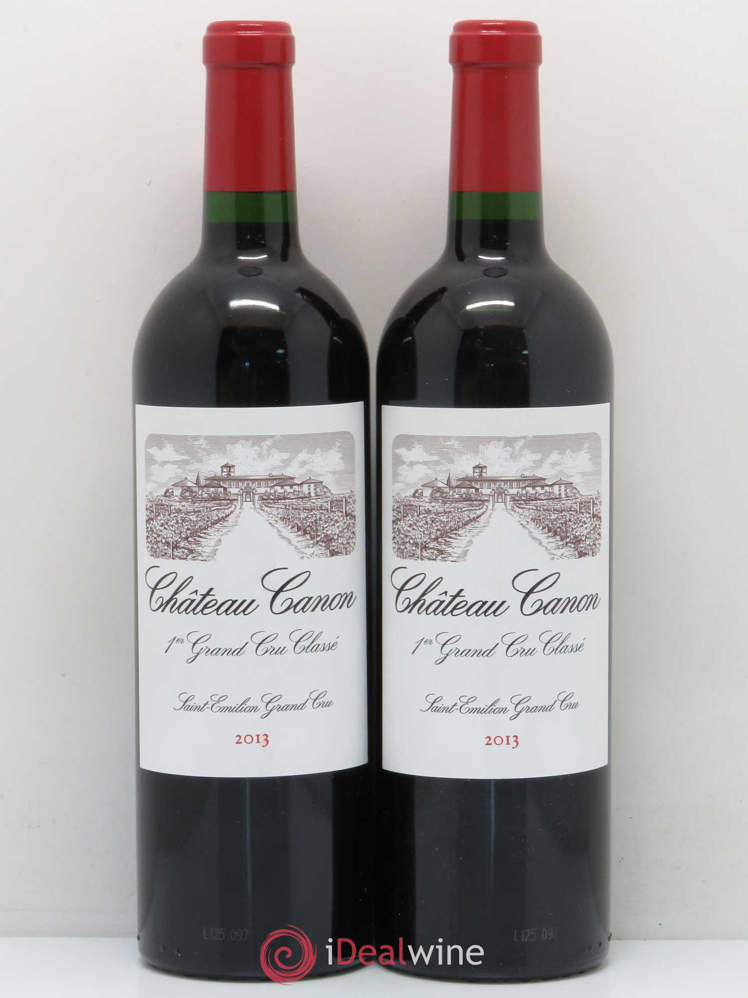 Château Canon 1er Grand Cru Classé B 2013 - Lot de 2 bouteilles - 0