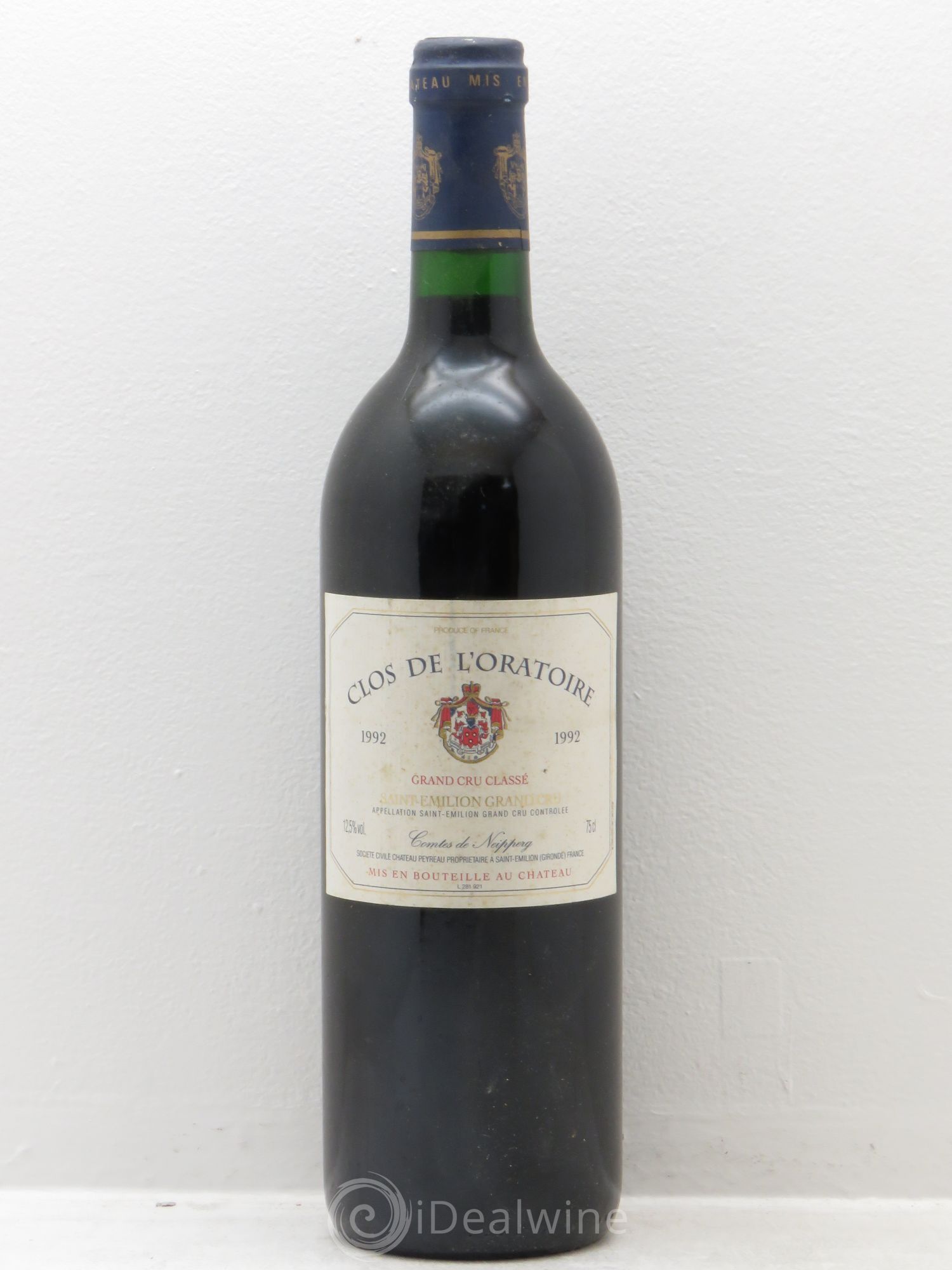 Clos de l'Oratoire Grand Cru Classé 1992 - Lot de 1 bouteille - 0