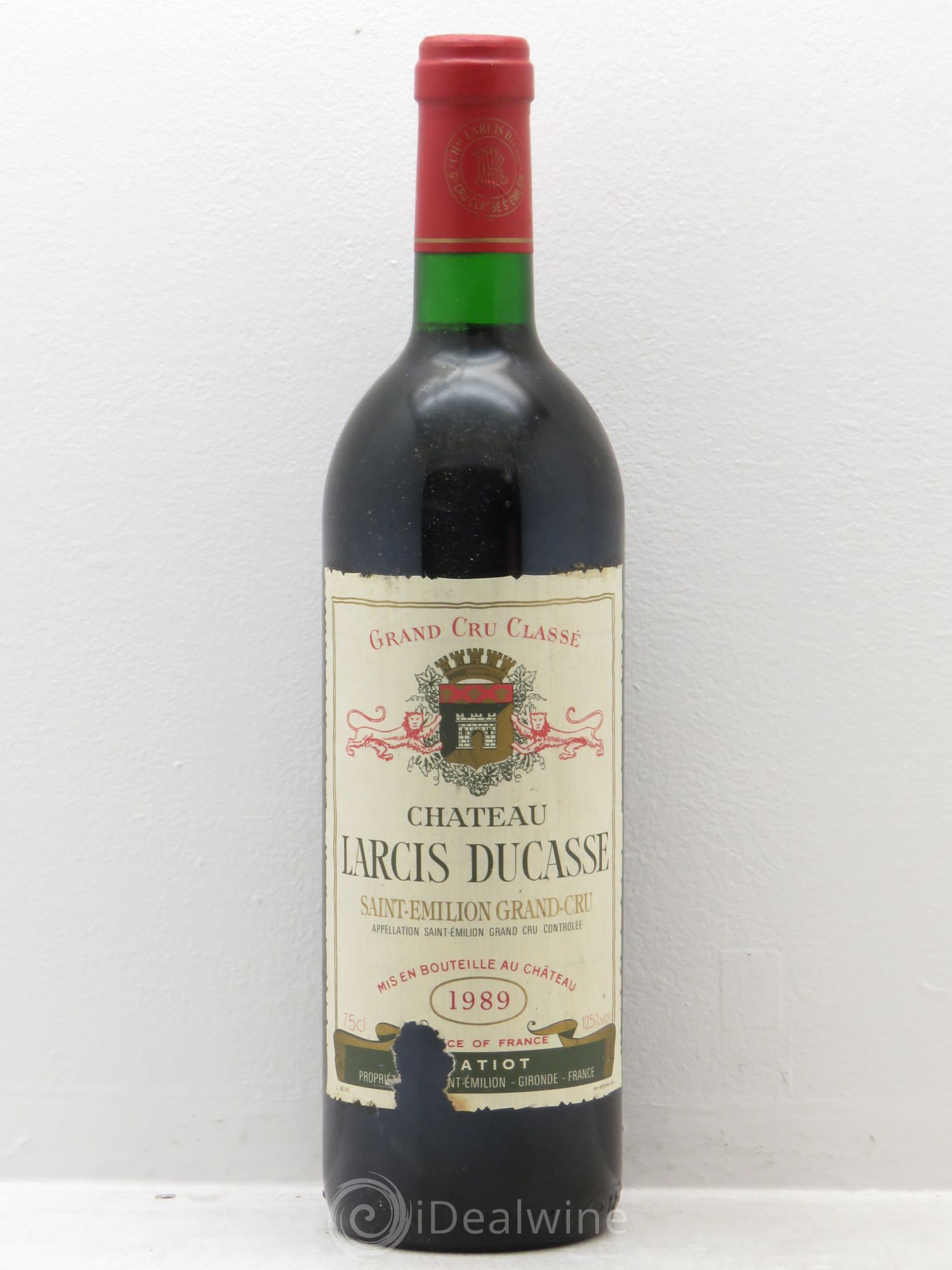 Château Larcis Ducasse 1er Grand Cru Classé B 1989 - Lot de 1 bouteille - 0