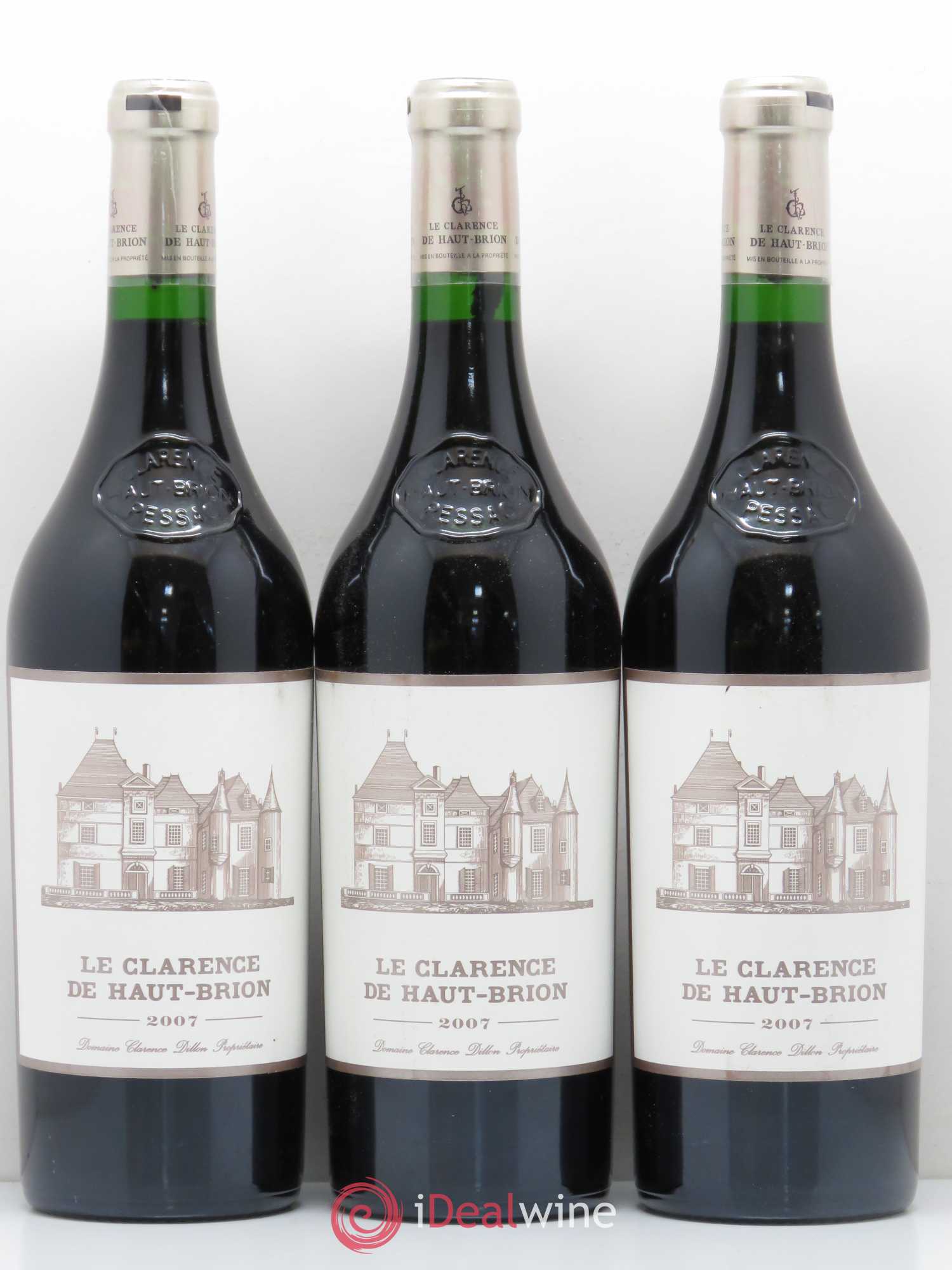 Clarence (Bahans) de Haut-Brion Second Vin 2007 - Lot de 3 bouteilles - 0