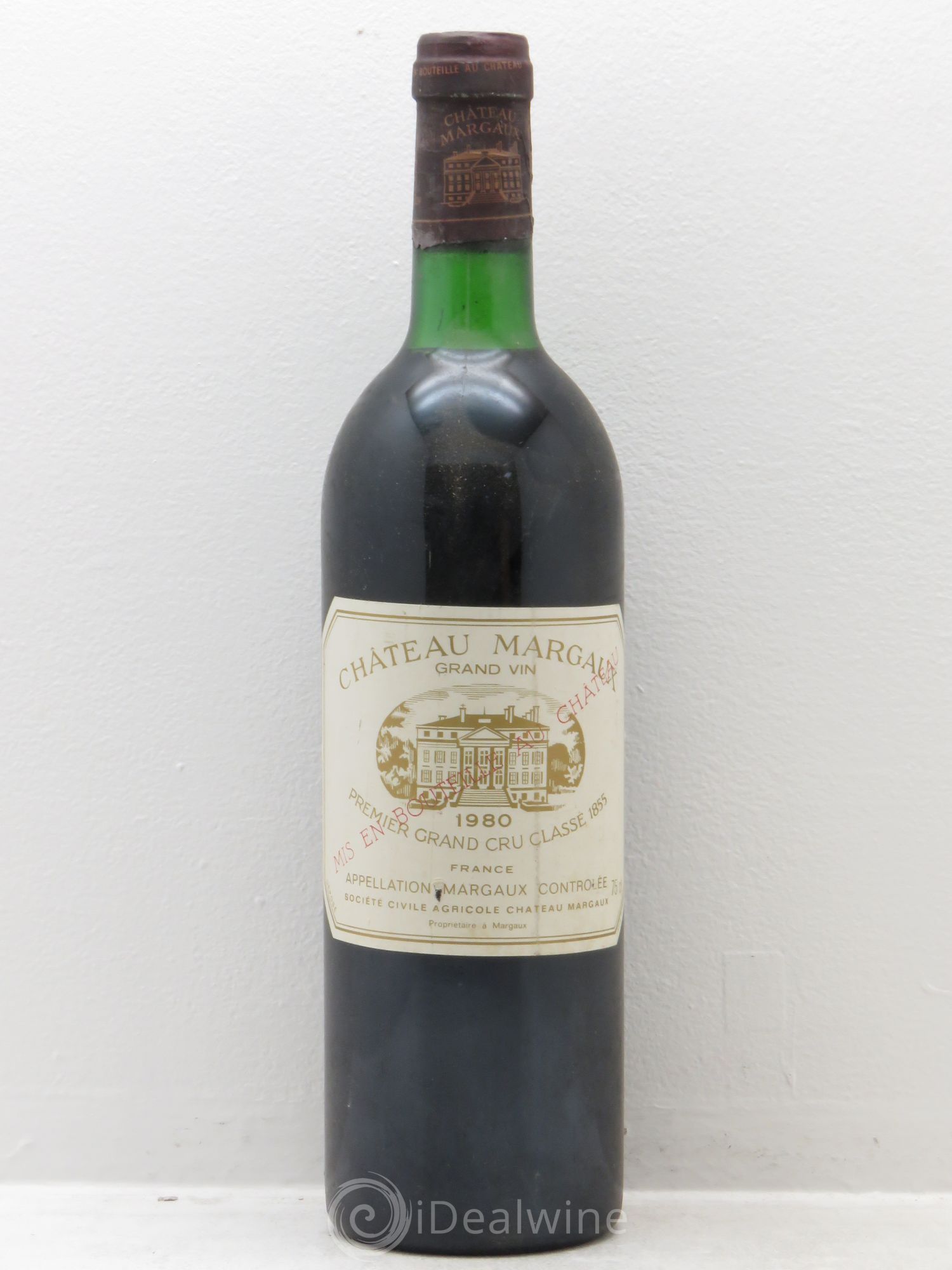 Château Margaux 1er Grand Cru Classé 1980 - Lot de 1 bouteille - 0