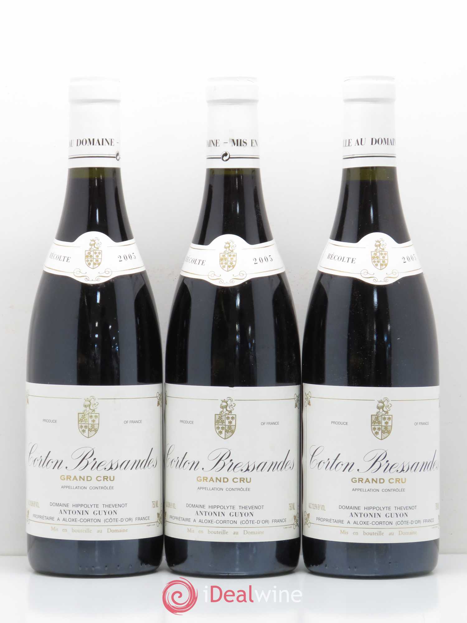 Corton Grand Cru Bressandes Antonin Guyon 2005 - Posten von 3 Flaschen - 0