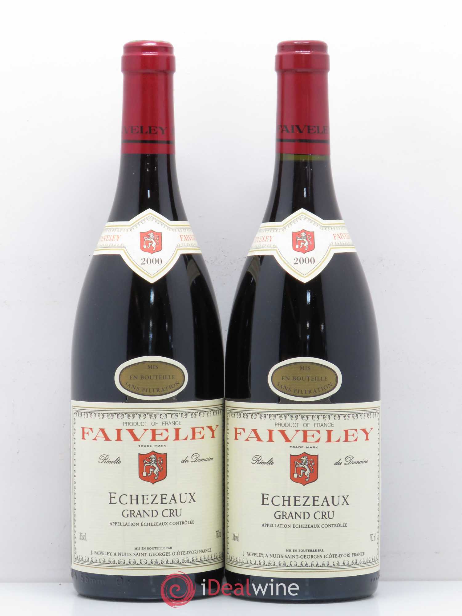 Echezeaux Grand Cru Faiveley 2000 - Lot de 2 bouteilles - 0