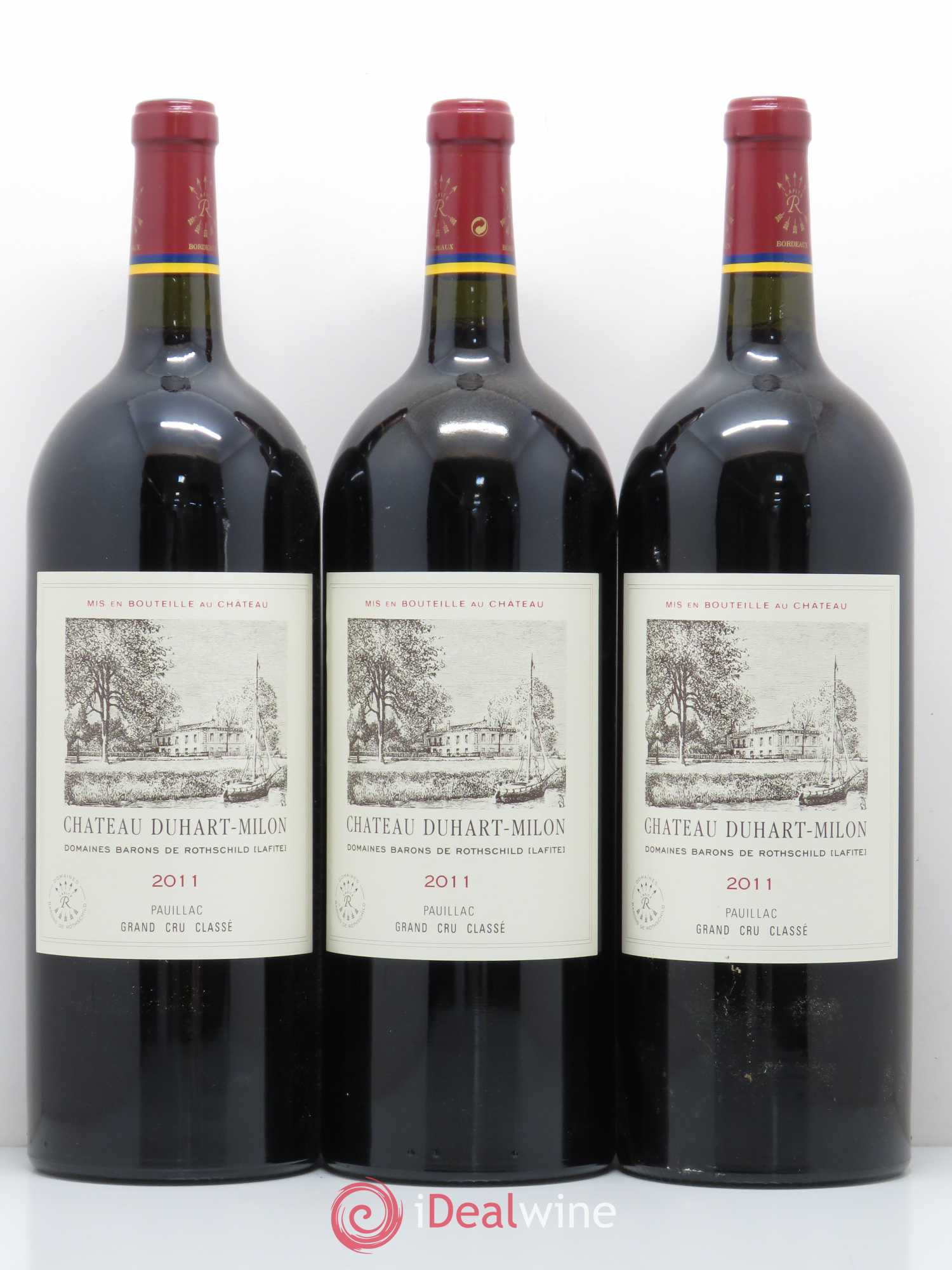 Château Duhart-Milon 4ème Grand Cru Classé 2011 - Lot de 3 magnums - 0