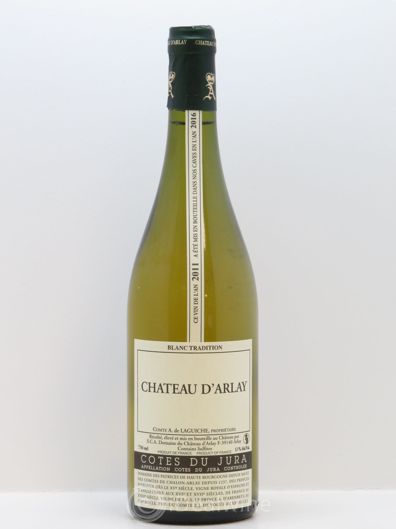 Côtes du Jura Blanc Tradition Château d'Arlay 2011 - Lot de 1 bouteille - 0