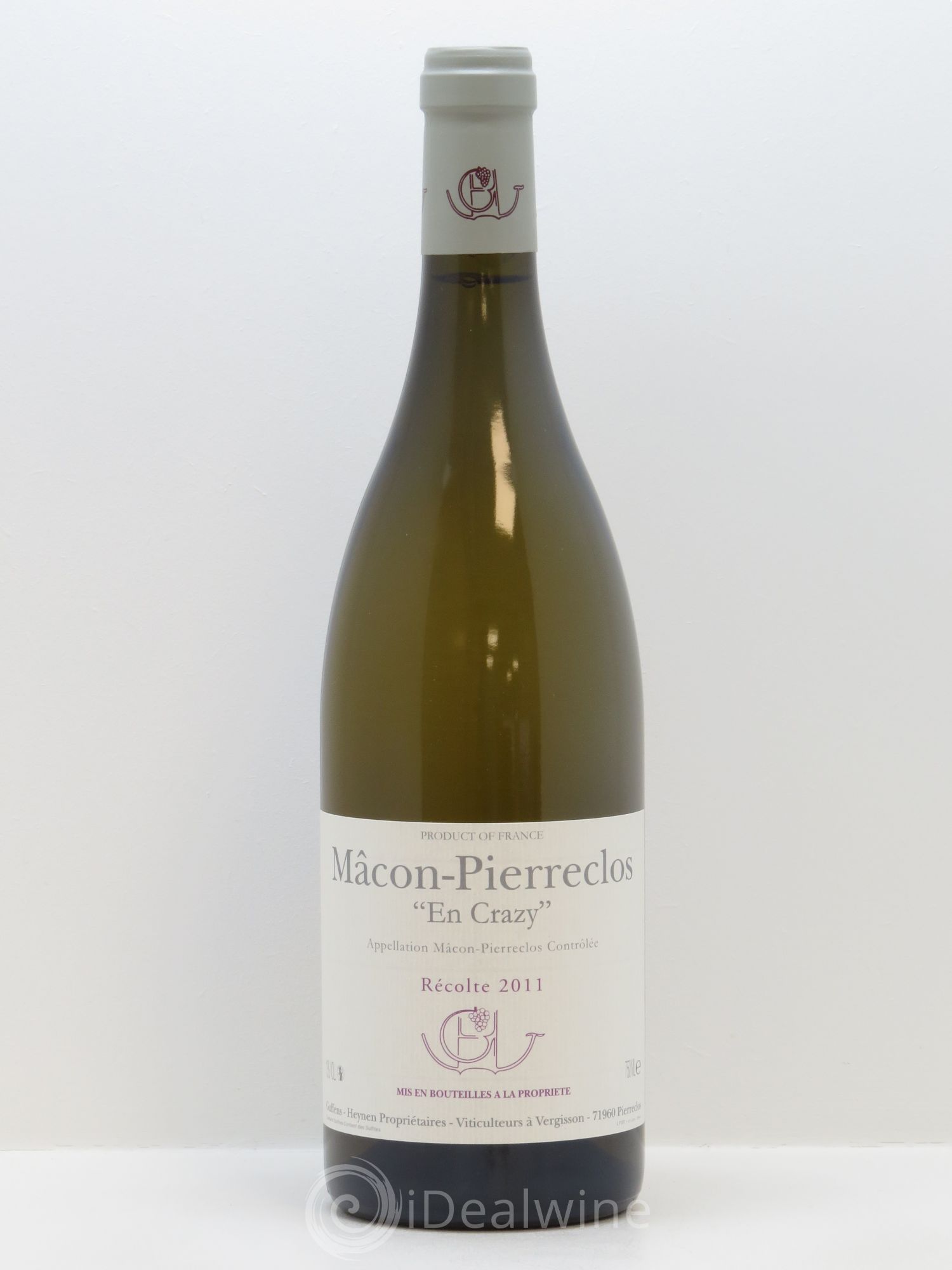 Mâcon Pierreclos En Crazy Guffens-Heynen 2011 - Lot de 1 bouteille - 0