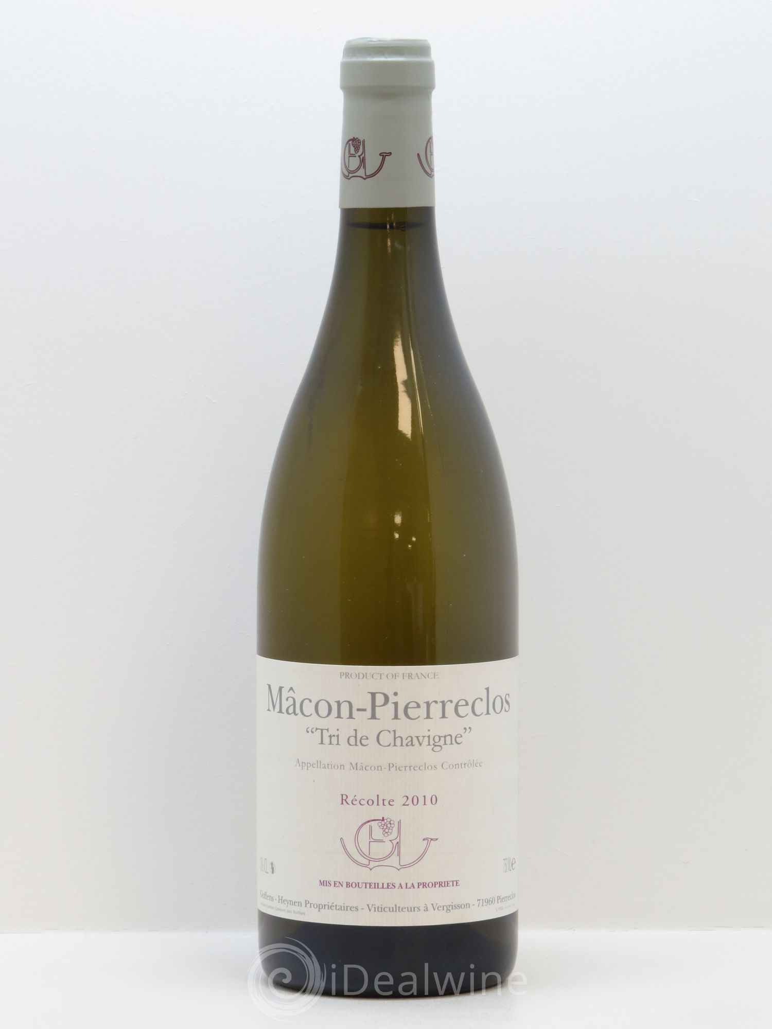 Mâcon-Pierreclos Tri de Chavigne Guffens-Heynen 2010 - Lot de 1 bouteille - 0