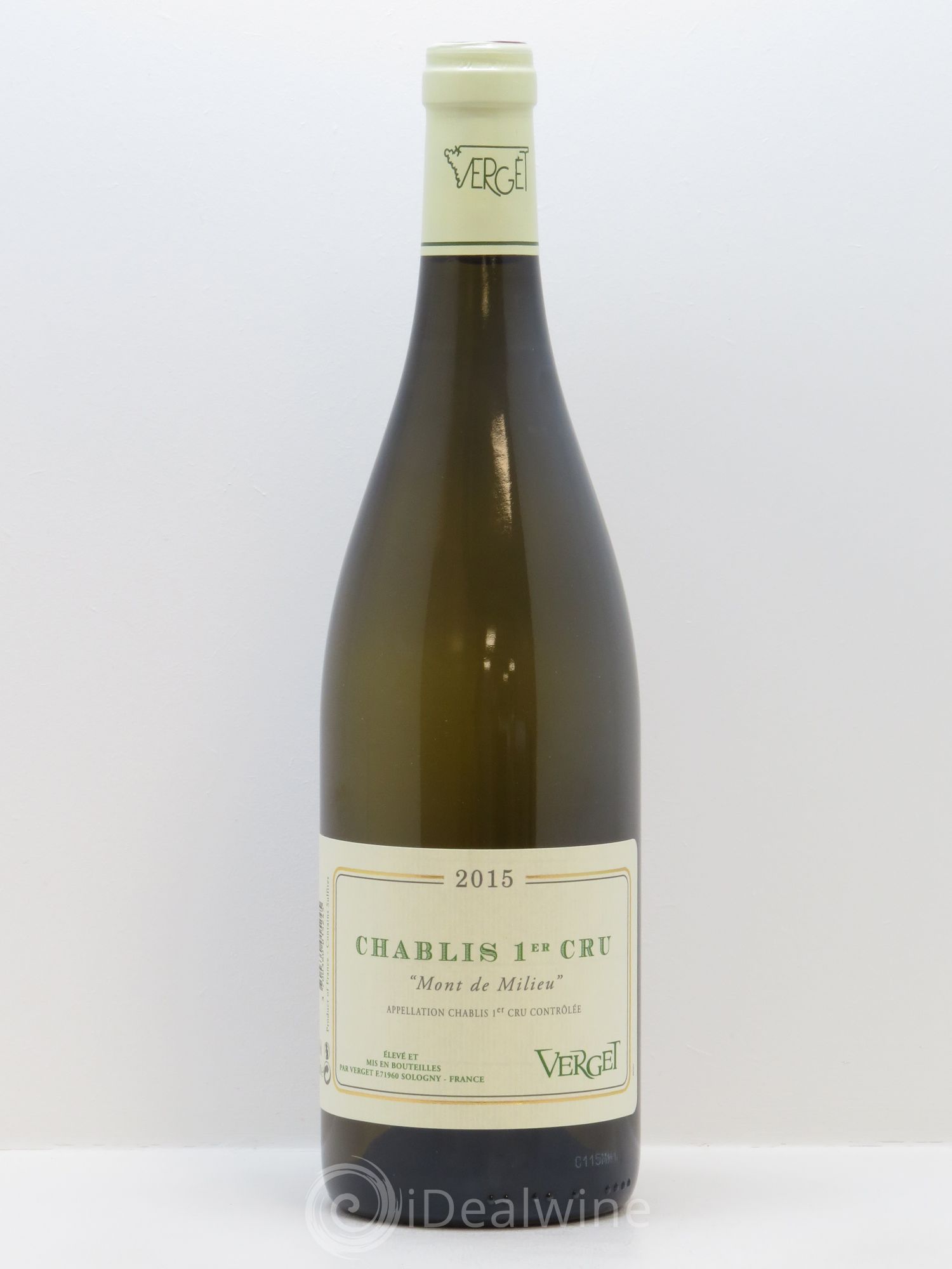 Chablis 1er Cru Mont de Milieu Verget 2015 - Lot de 1 bouteille - 0