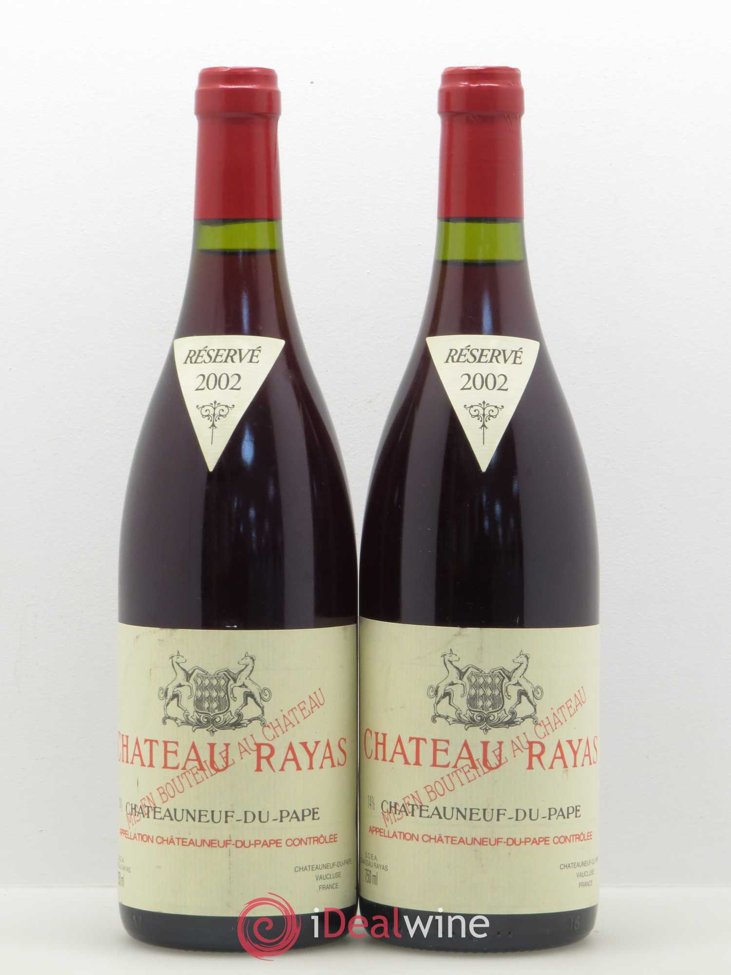 Châteauneuf-du-Pape Château Rayas Emmanuel Reynaud 2002 - Lot de 2 bouteilles - 0