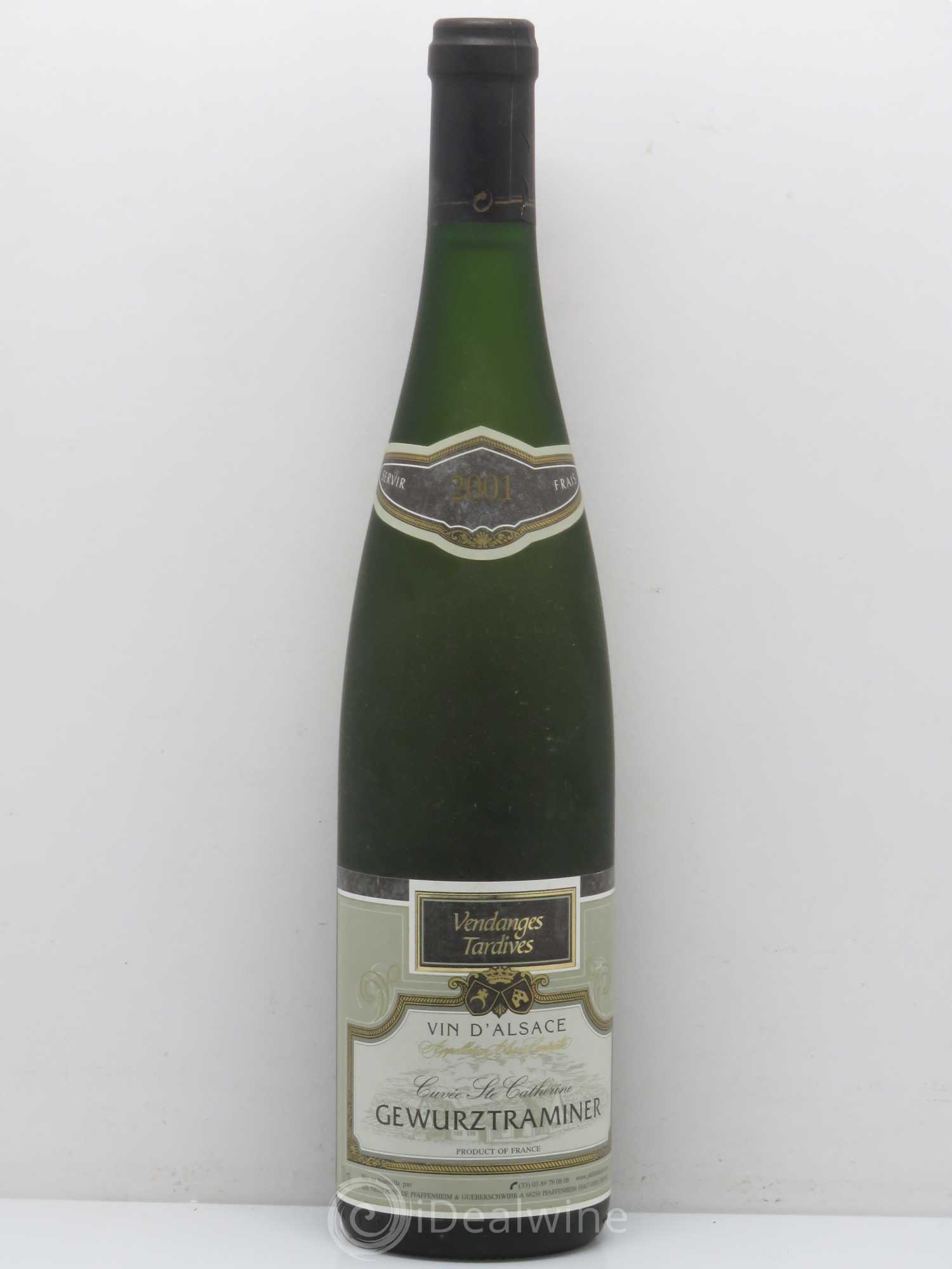 Gewurztraminer Vendanges Tardives Cuvée Sainte Catherine Cave des Vignerons de Pfaffenheim 2001 - Lotto di 1 bottiglia - 0