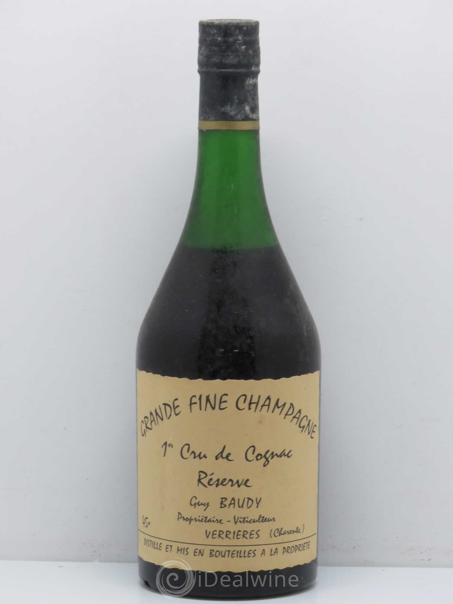 Cognac Fine Champagne Baudy - Posten von 1 Flasche - 0