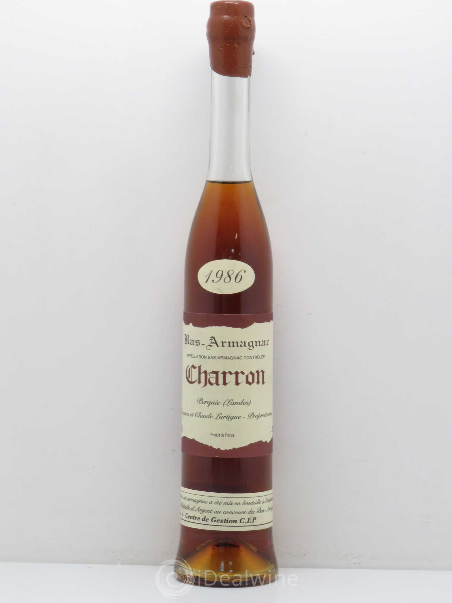 Bas-Armagnac Domaine Charron (48°) (50cl) 1986 - Posten von 1 Flasche - 0