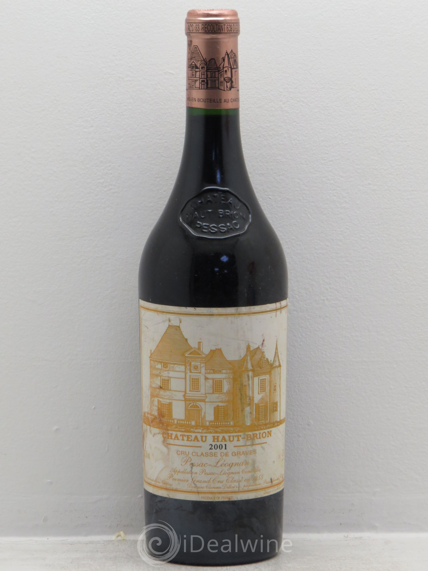 Château Haut Brion 1er Grand Cru Classé 2001 - Lot de 1 bouteille - 0