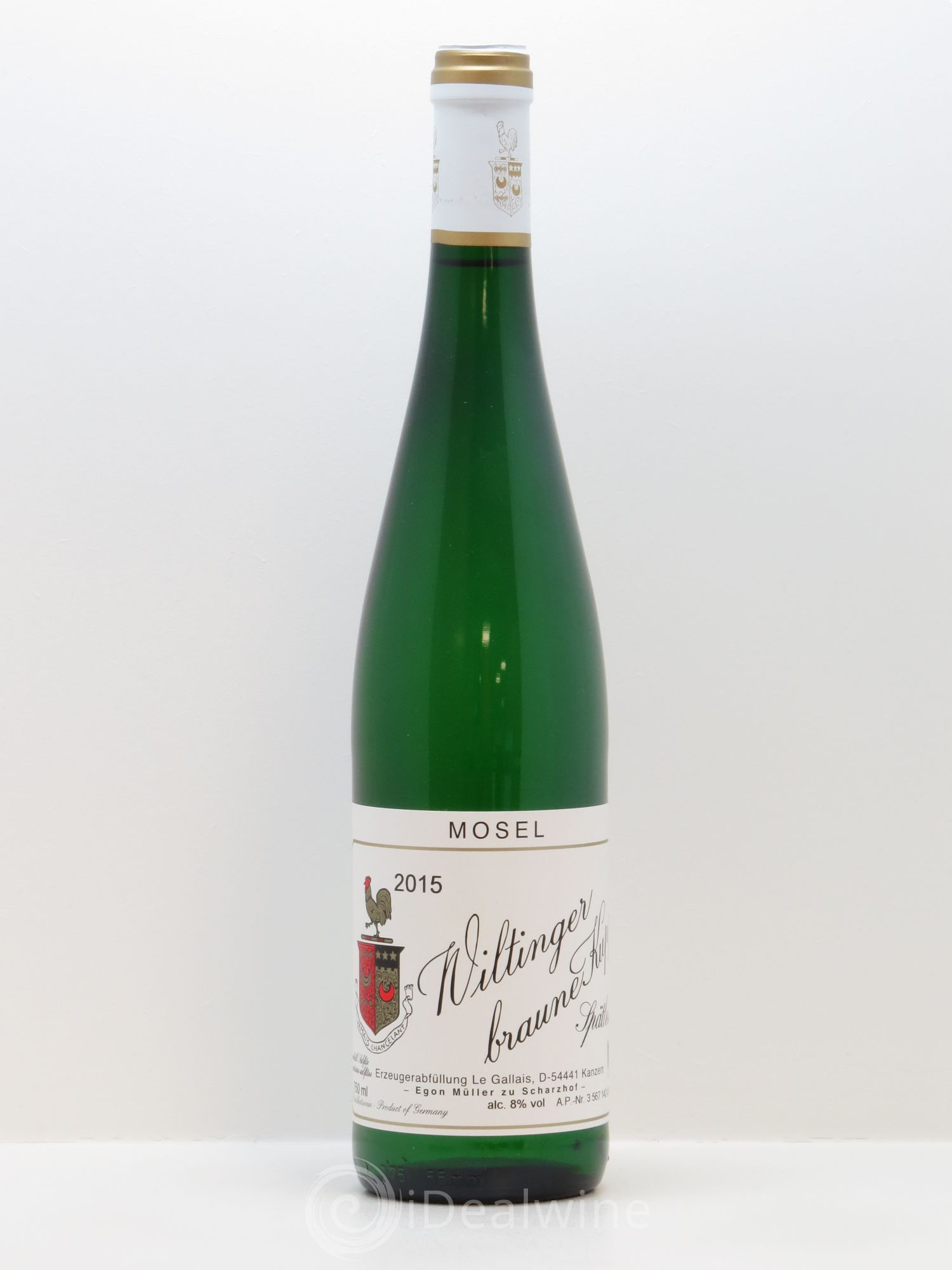 Riesling Wiltinger Braune Kupp Spatlese Egon Muller 2015 - Lot de 1 bouteille - 0