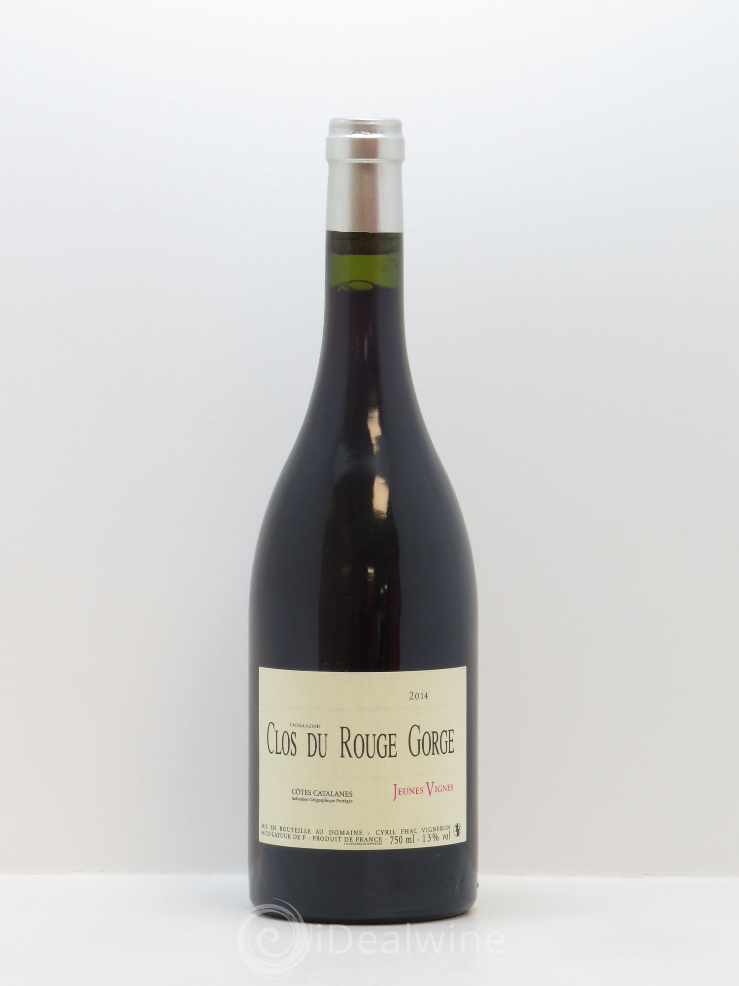 Côtes Catalanes (VDP des Côtes Catalanes) Clos du Rouge Gorge Jeunes Vignes Cyril Fhal 2014 - Lot de 1 bouteille - 0
