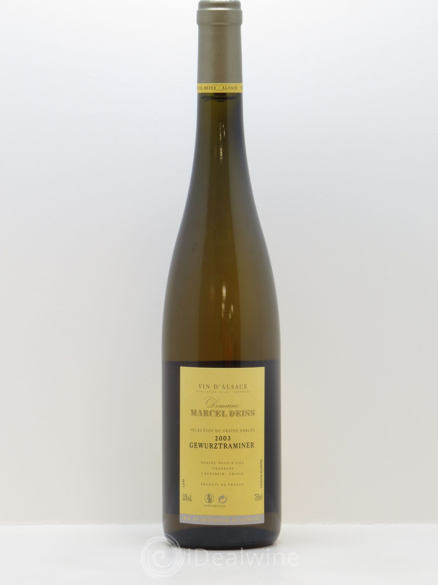 Alsace Gewurztraminer Sélection de Grains Nobles Marcel Deiss (Domaine) 2003 - Lotto di 1 bottiglia - 1