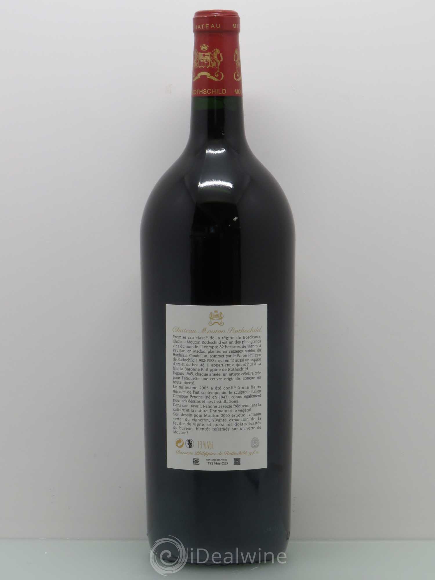 Château Mouton Rothschild 1er Grand Cru Classé 2005 - Lot de 1 magnum - 1