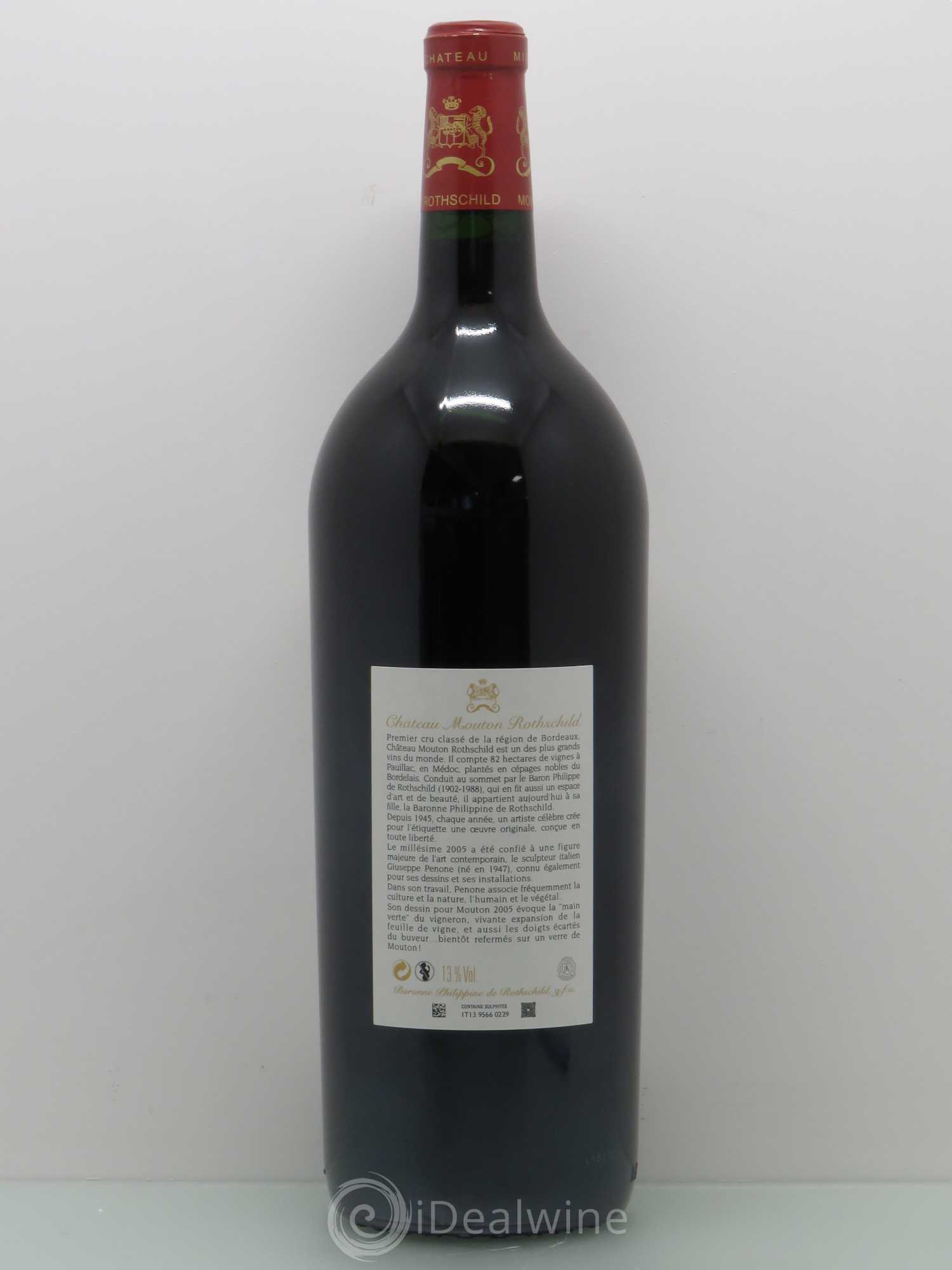 Château Mouton Rothschild 1er Grand Cru Classé 2005 - Lot de 1 magnum - 1