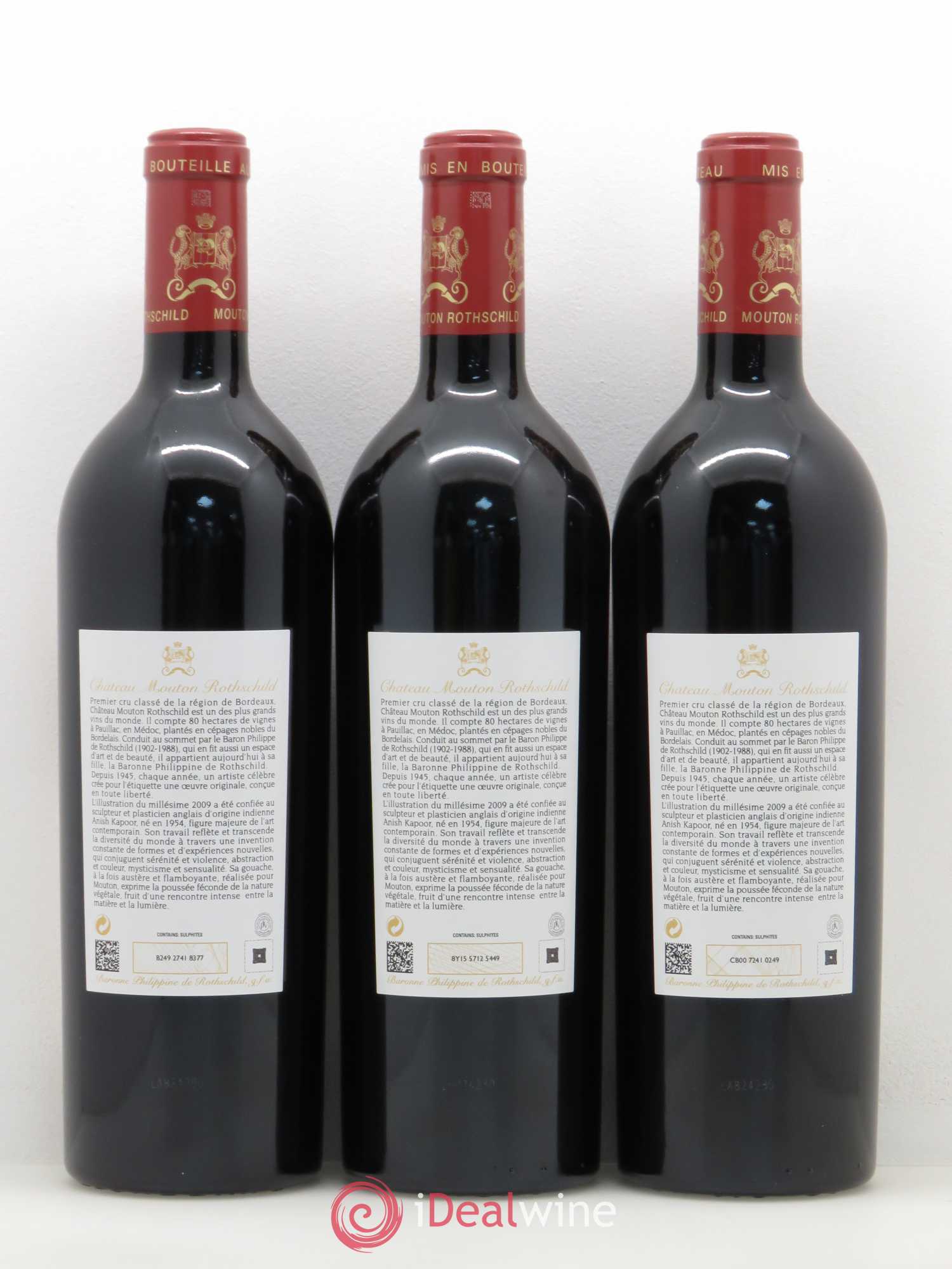 Château Mouton Rothschild 1er Grand Cru Classé 2009 - Lot de 6 bouteilles - 2