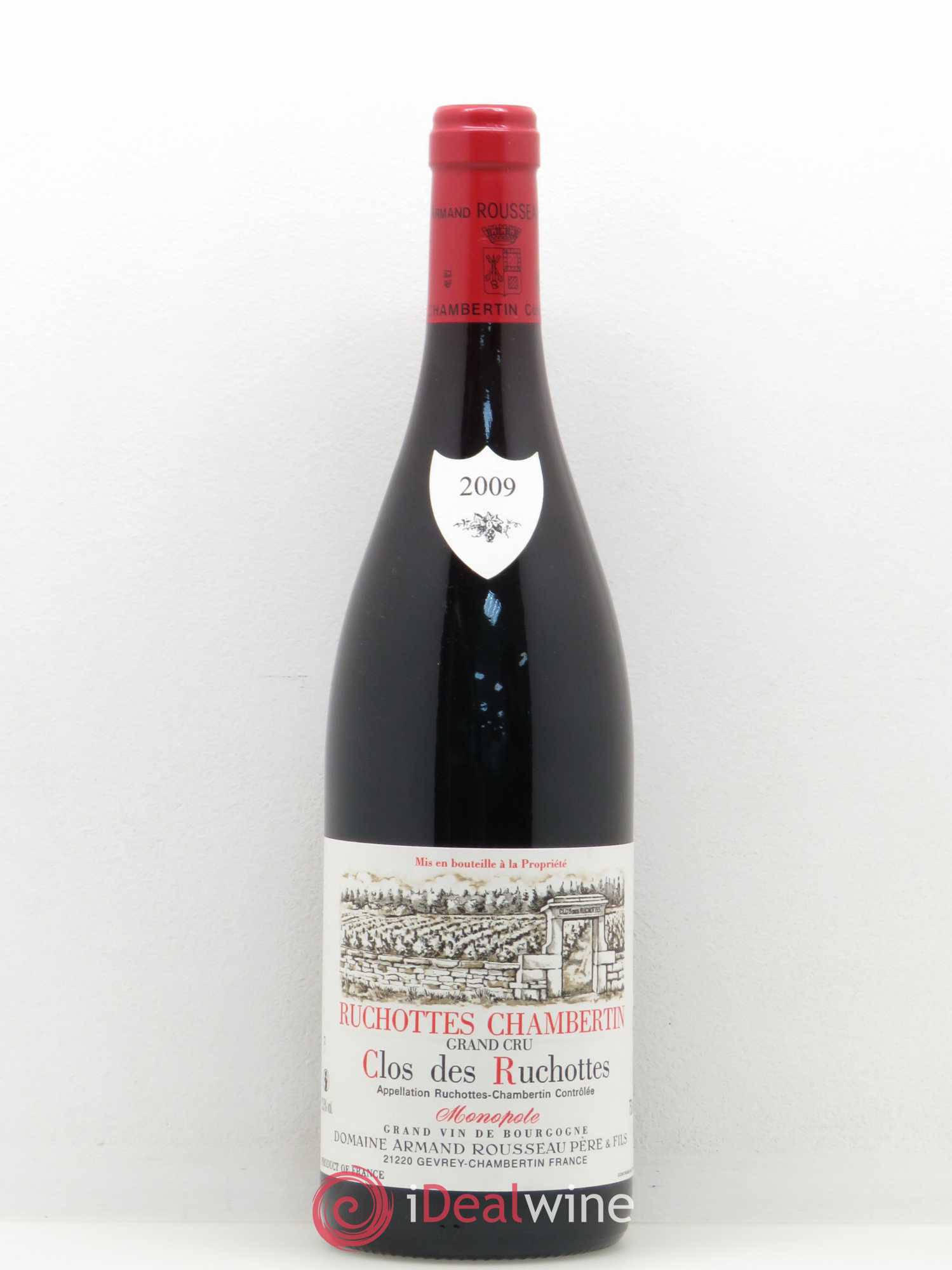 Ruchottes-Chambertin Grand Cru Clos des Ruchottes Armand Rousseau (Domaine) 2009 - Posten von 1 Flasche - 0