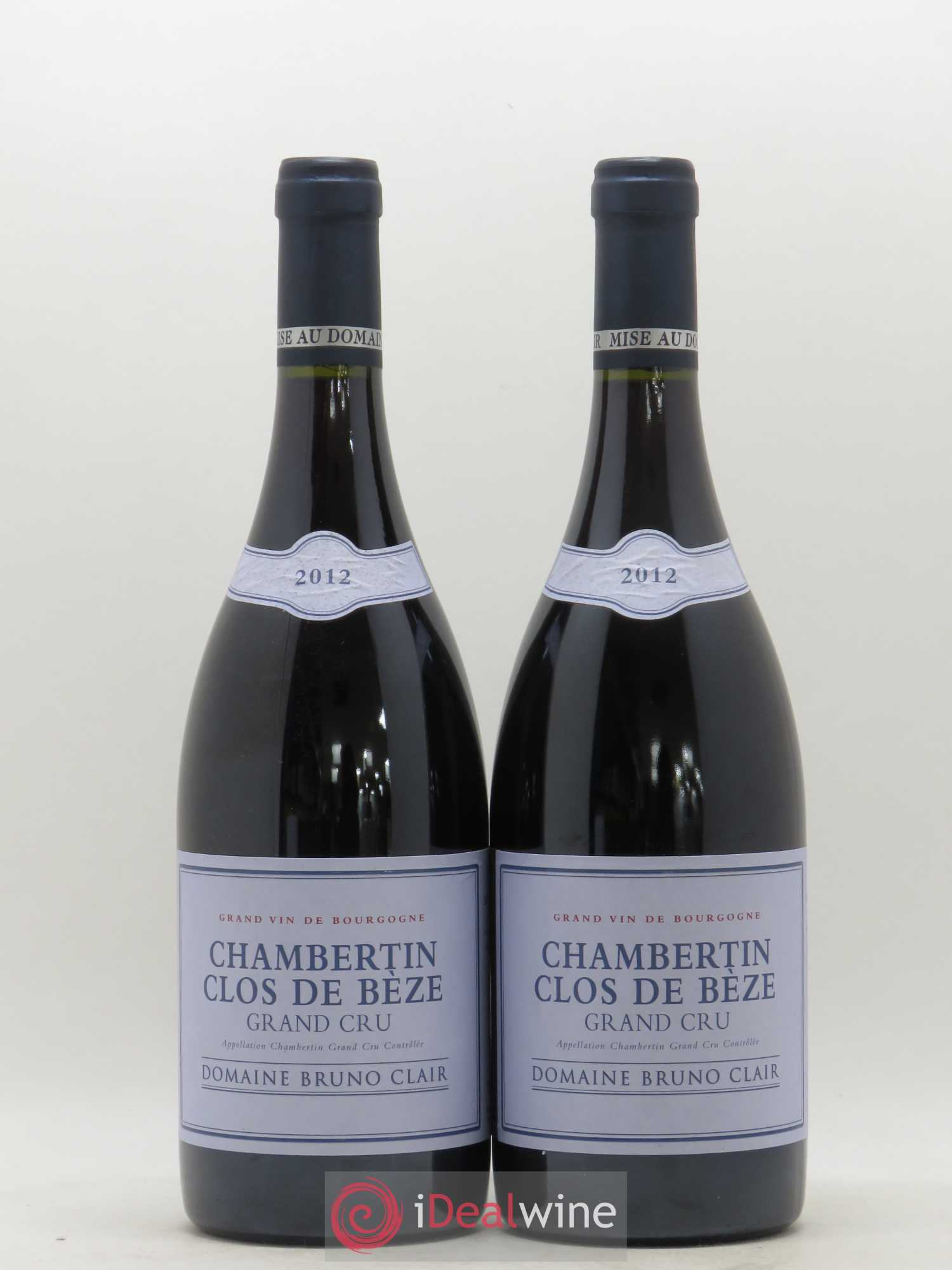 Chambertin Clos de Bèze Grand Cru Bruno Clair (Domaine) 2012 - Lot de 2 bouteilles - 0