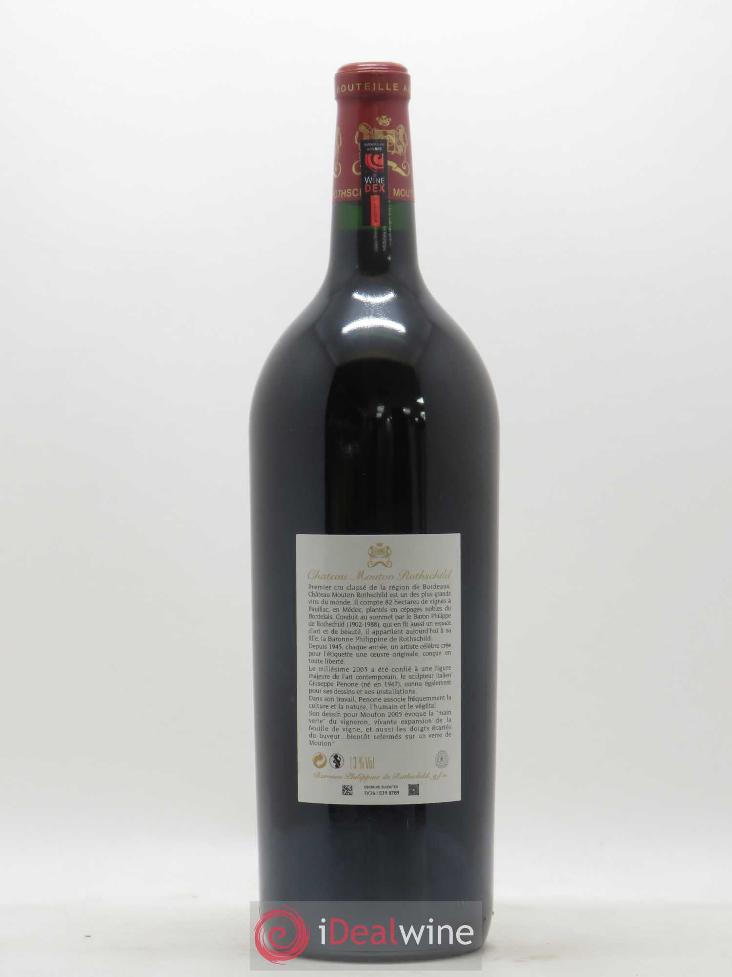 Château Mouton Rothschild 1er Grand Cru Classé 2005 - Lot de 1 magnum - 1