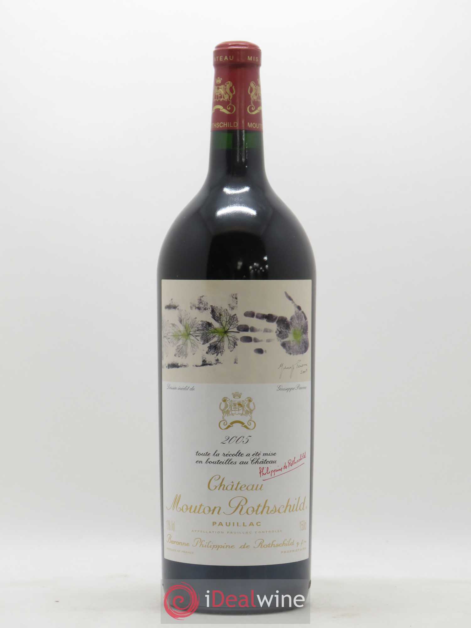 Château Mouton Rothschild 1er Grand Cru Classé 2005 - Lot de 1 magnum - 0