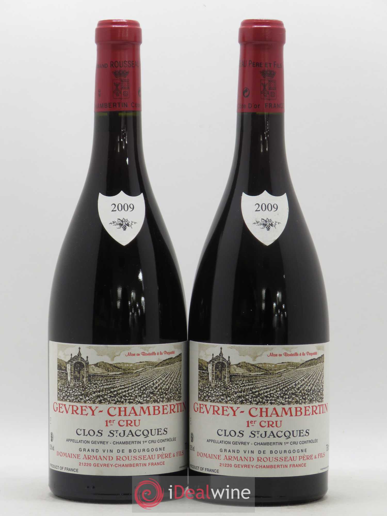 Gevrey-Chambertin 1er Cru Clos Saint-Jacques Armand Rousseau (Domaine) 2009 - Lot de 2 bouteilles - 0
