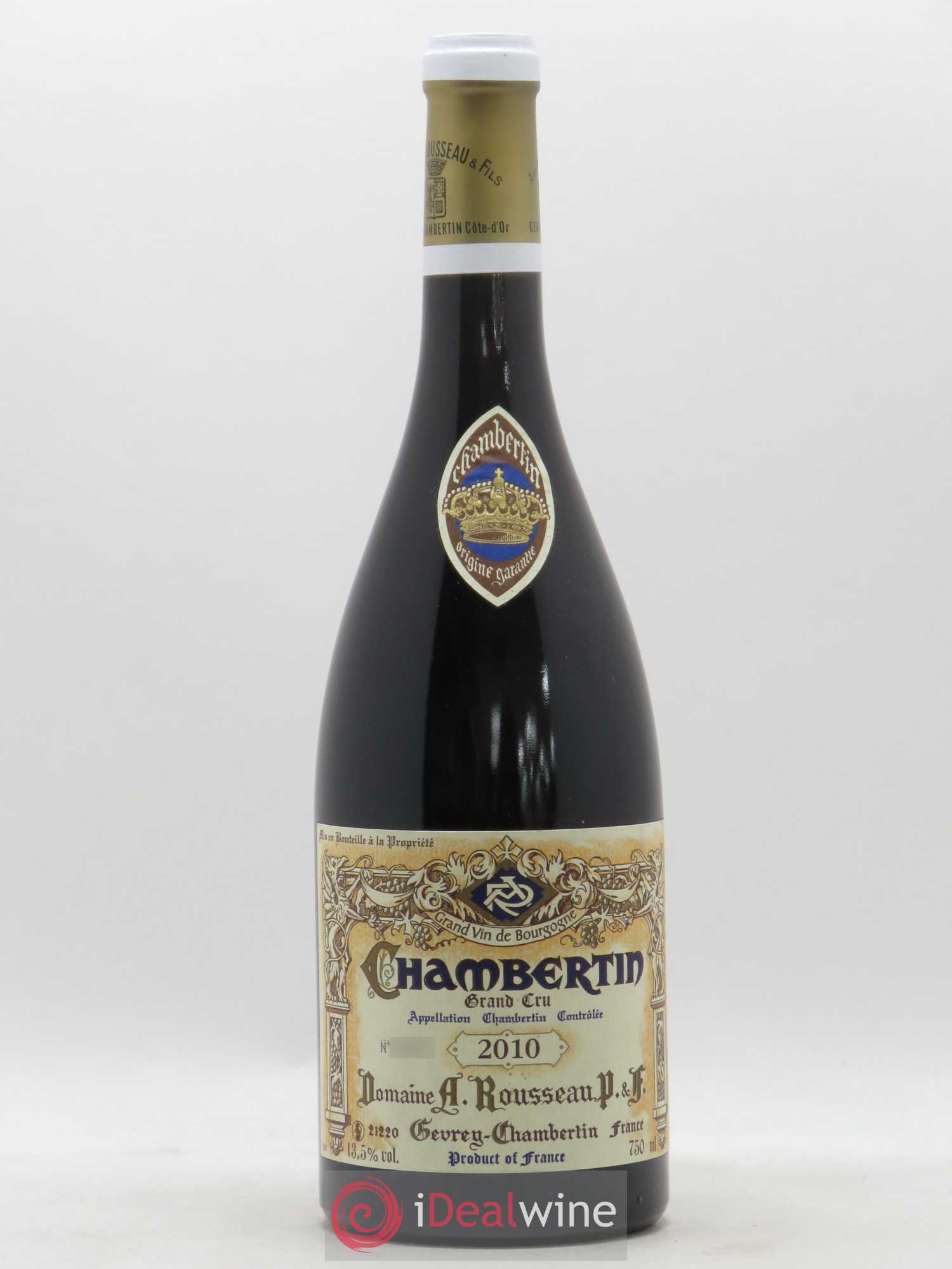 Chambertin Grand Cru Armand Rousseau (Domaine) 2010 - Lot de 1 bouteille - 0