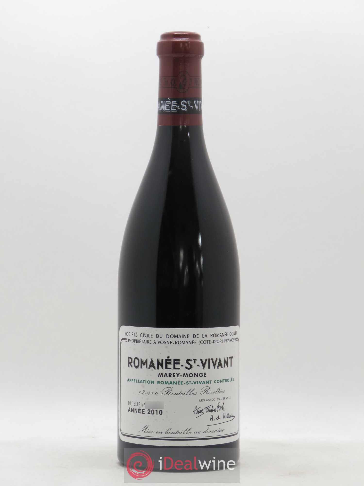 Romanée-Saint-Vivant Grand Cru Domaine de la Romanée-Conti 2010 - Lot de 1 bouteille - 0